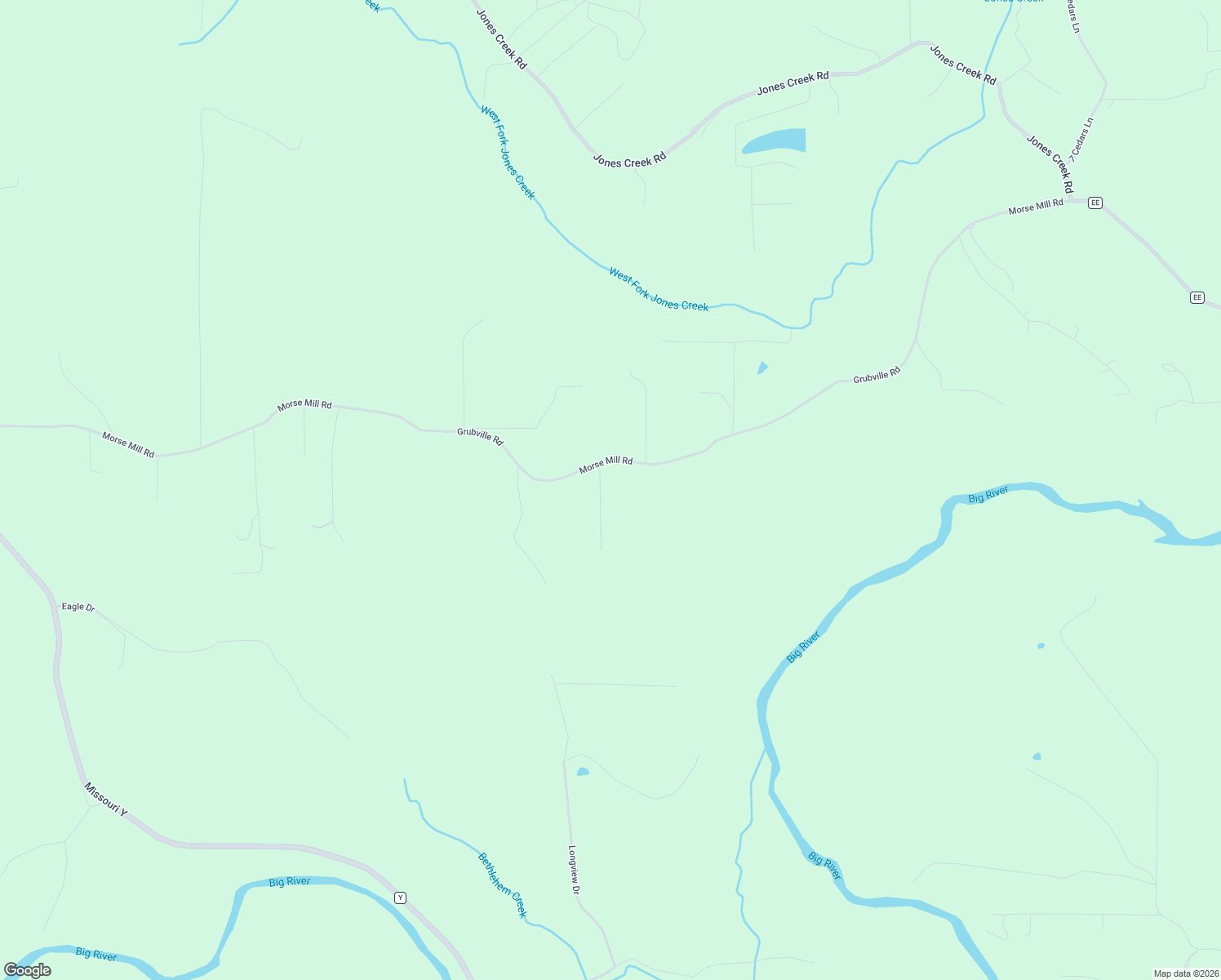 map of restaurants, bars, coffee shops, grocery stores, and more near 9486 Morse Mill Road in Dittmer