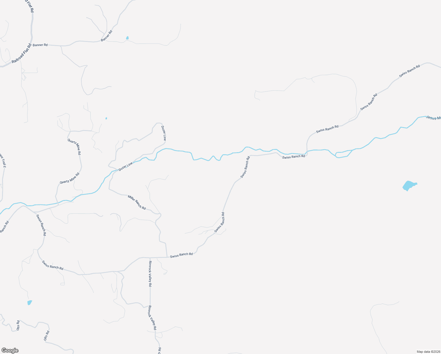 map of restaurants, bars, coffee shops, grocery stores, and more near 7123 Swiss Ranch Road in Mountain Ranch