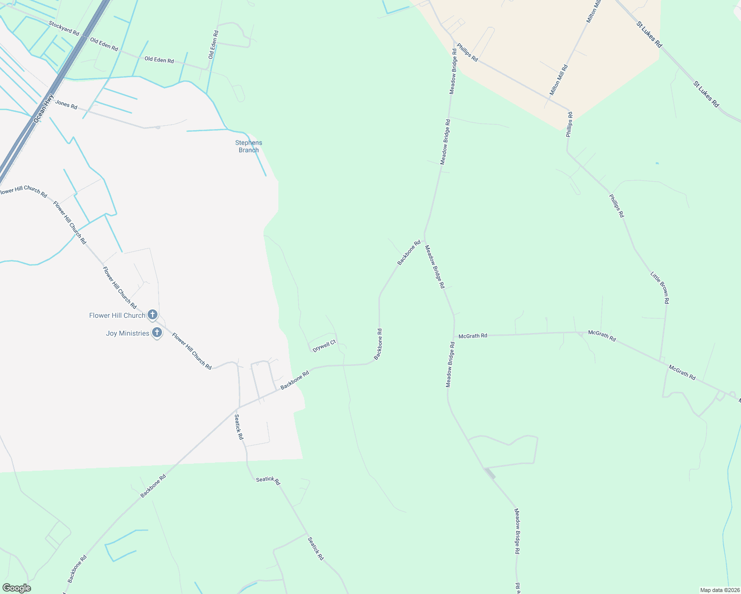 map of restaurants, bars, coffee shops, grocery stores, and more near 14348 Backbone Road in Eden