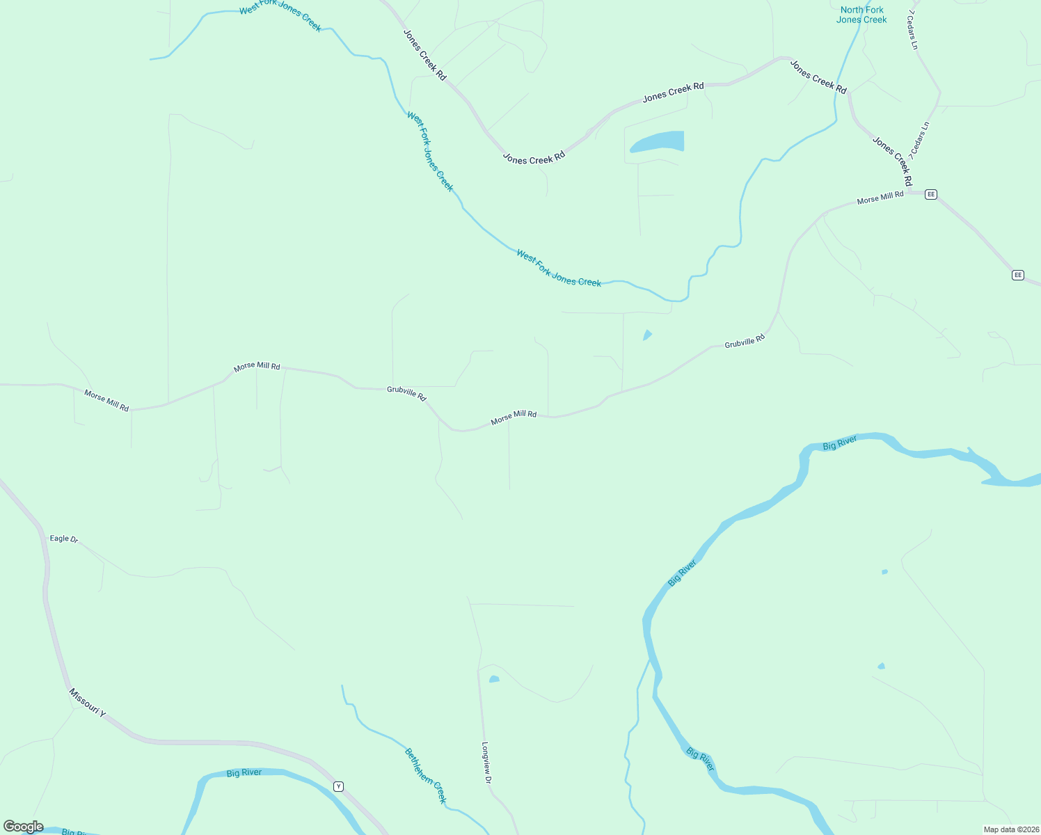 map of restaurants, bars, coffee shops, grocery stores, and more near 9486 Morse Mill Road in Dittmer