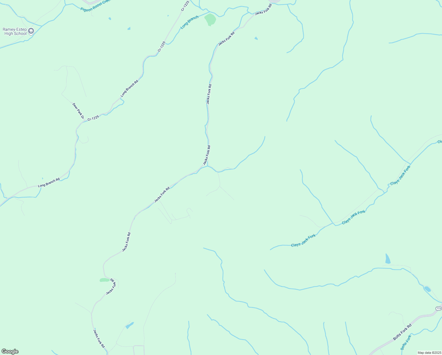 map of restaurants, bars, coffee shops, grocery stores, and more near 22243-22361 Ross Road in Rush