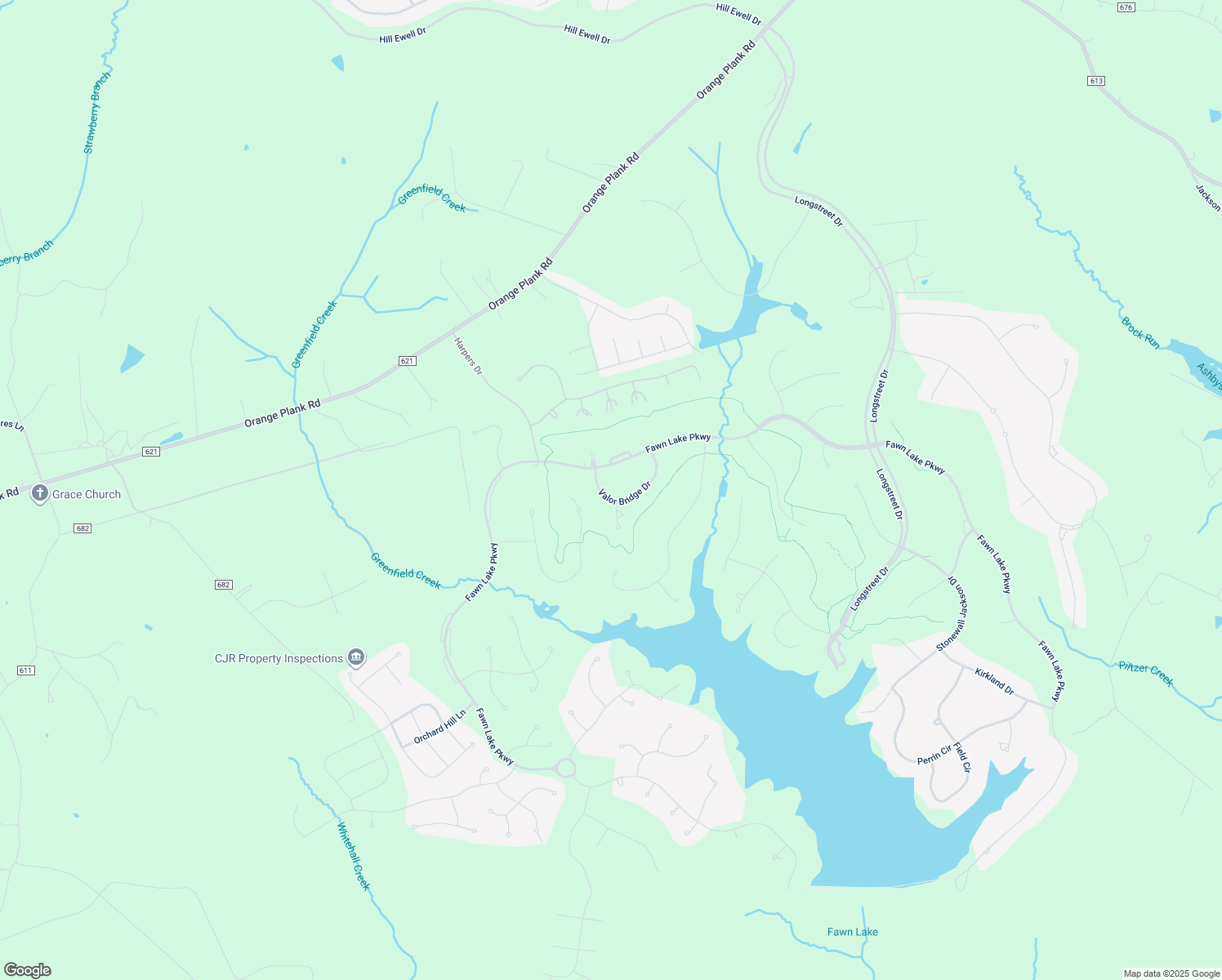 map of restaurants, bars, coffee shops, grocery stores, and more near 11223 Valor Bridge Drive in Spotsylvania Courthouse