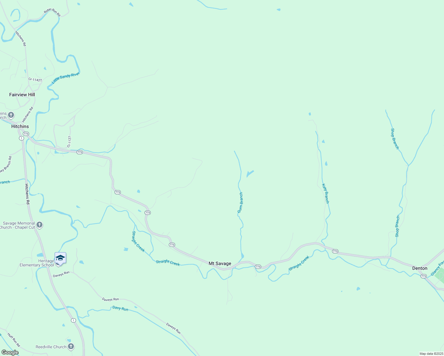 map of restaurants, bars, coffee shops, grocery stores, and more near in Hitchins