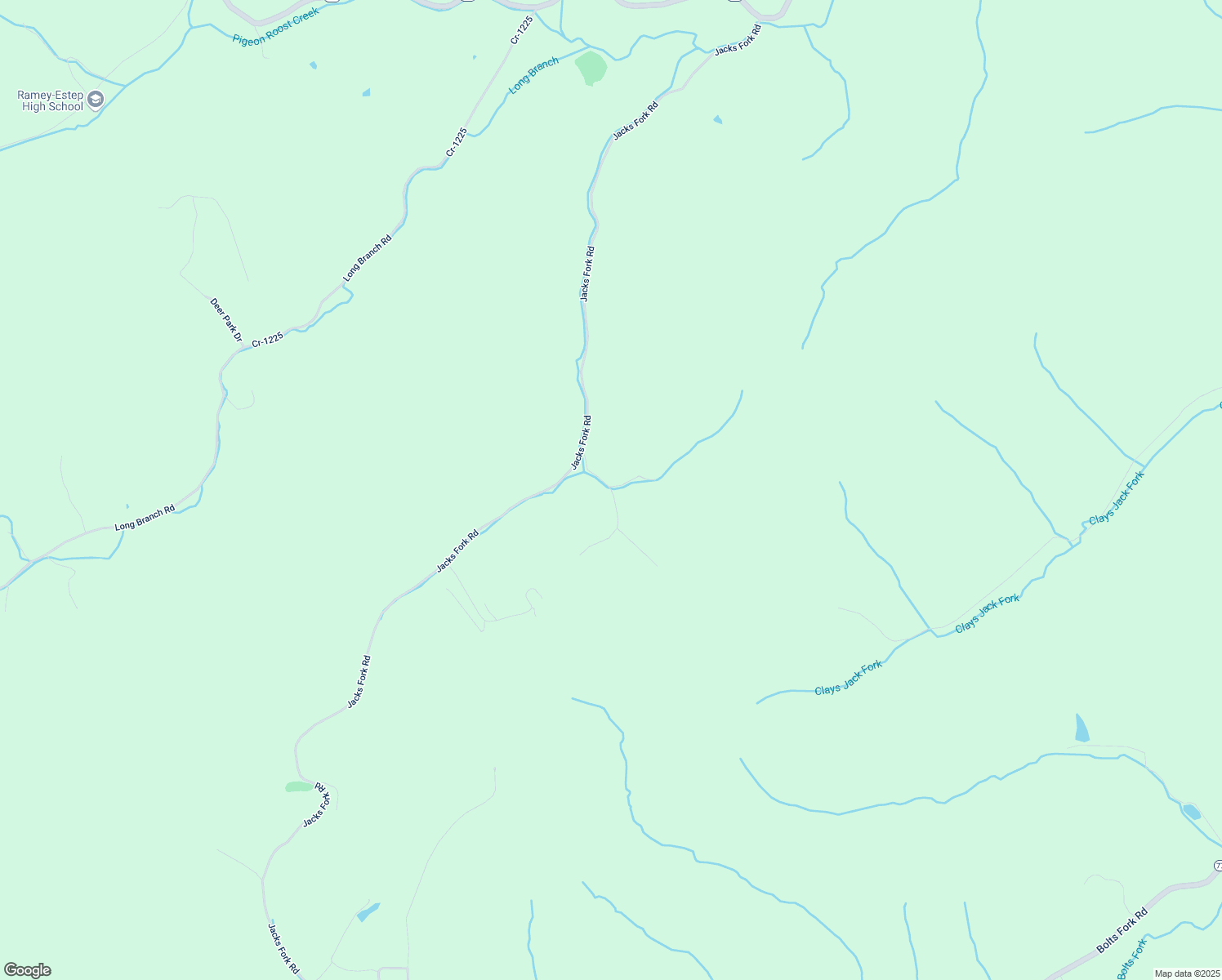 map of restaurants, bars, coffee shops, grocery stores, and more near 22243 Ross Road in Rush