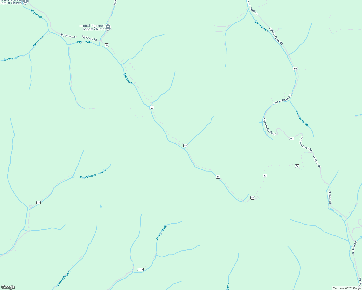 map of restaurants, bars, coffee shops, grocery stores, and more near 3284 Big Creek Road in Hamlin