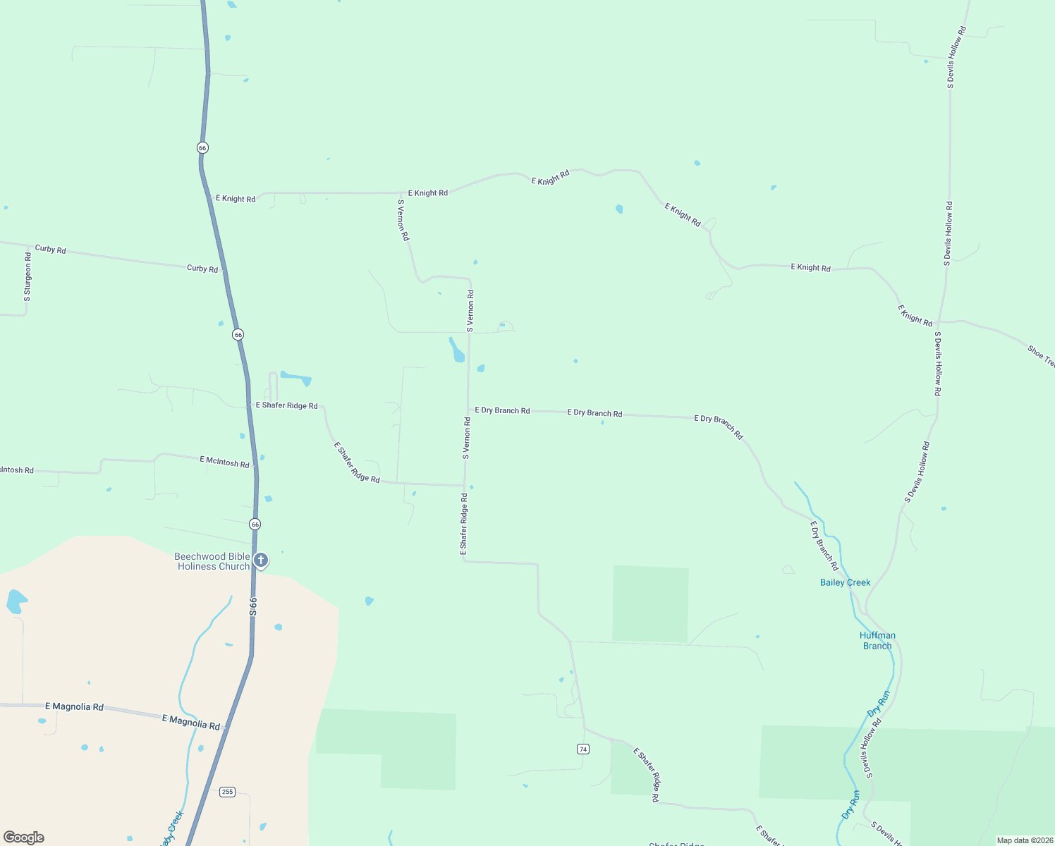 map of restaurants, bars, coffee shops, grocery stores, and more near 6871 East Dry Branch Road in Milltown