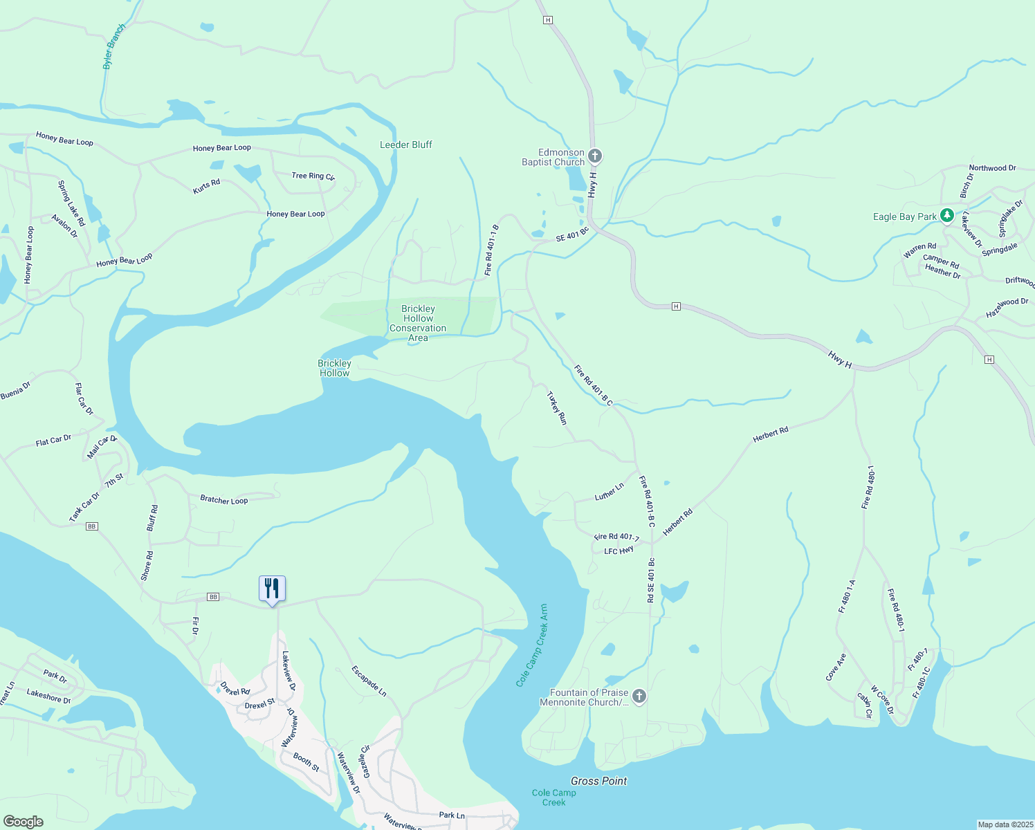 map of restaurants, bars, coffee shops, grocery stores, and more near Fire Road 401-3A in Benton County