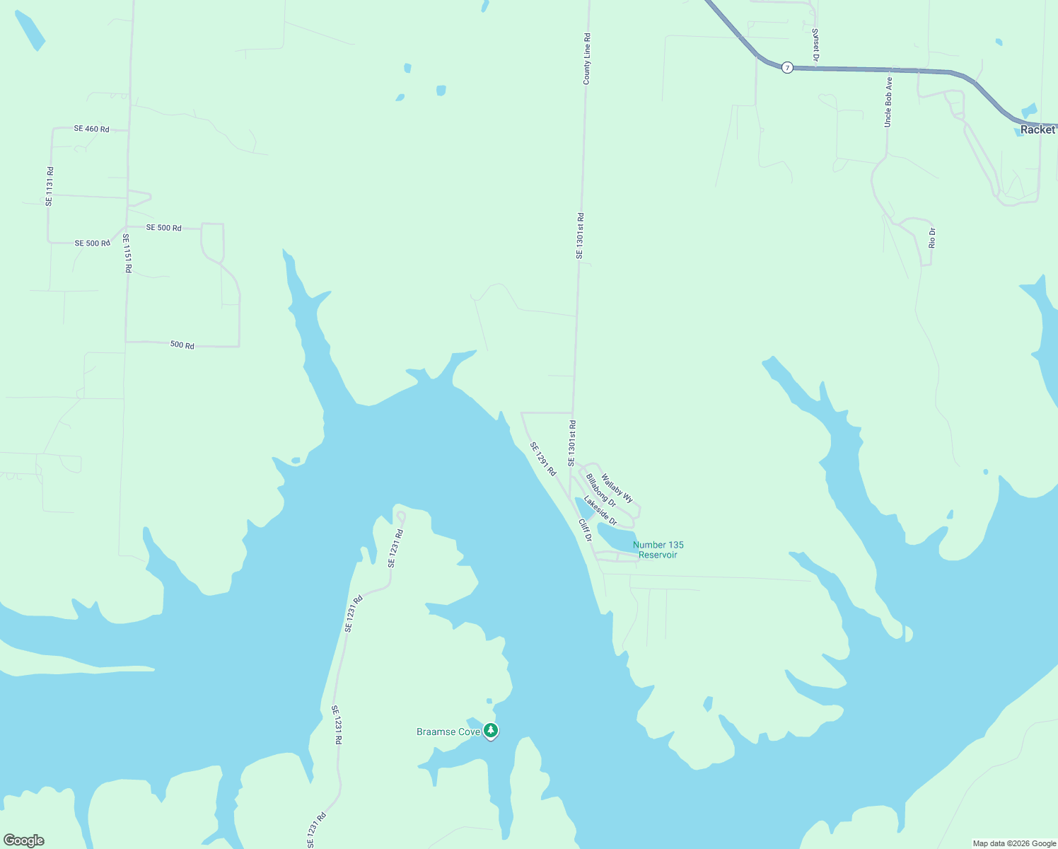 map of restaurants, bars, coffee shops, grocery stores, and more near 501-599 Southeast 1291 Road in Clinton