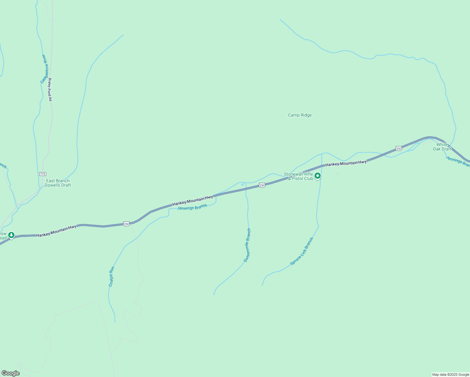 map of restaurants, bars, coffee shops, grocery stores, and more near 3035 Hankey Mountain Highway in Churchville