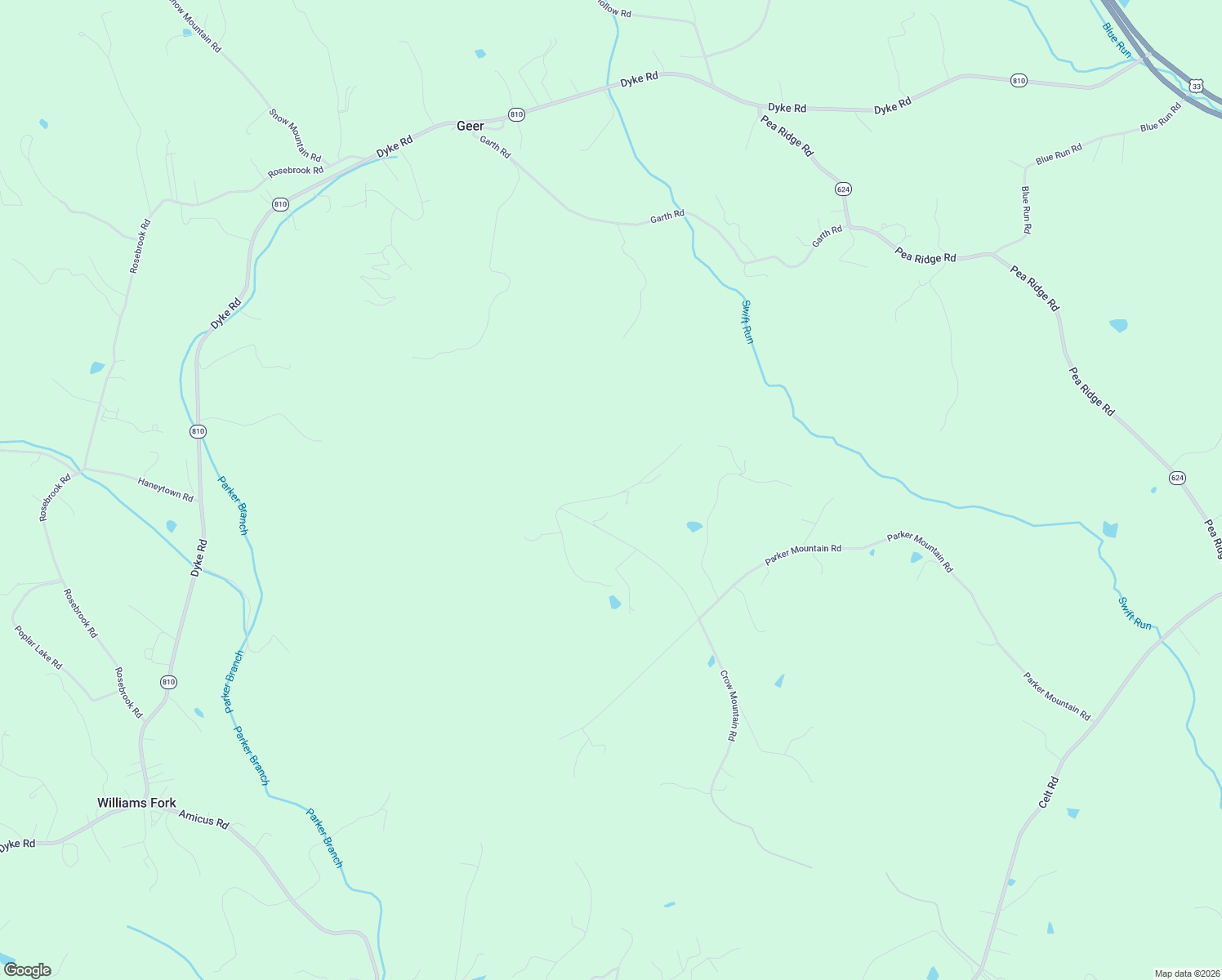 map of restaurants, bars, coffee shops, grocery stores, and more near 407 Farmview Road in Stanardsville