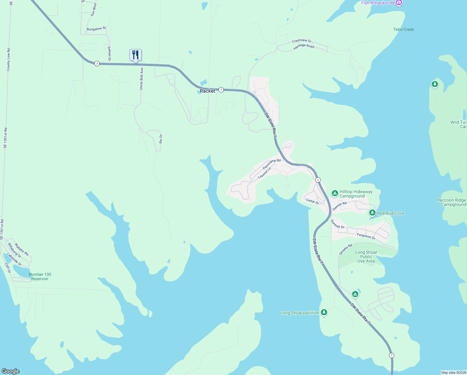 map of restaurants, bars, coffee shops, grocery stores, and more near 159 Panorama Road in Warsaw