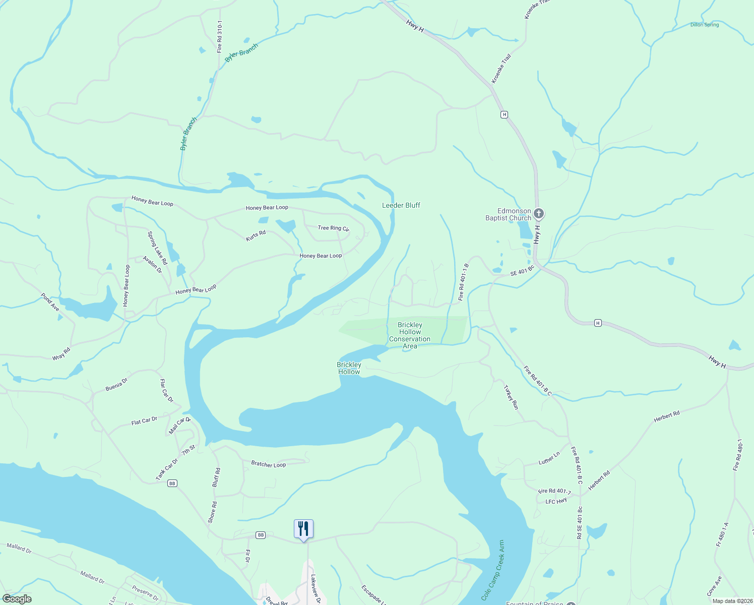 map of restaurants, bars, coffee shops, grocery stores, and more near Fire Road 401-1 B in Lincoln