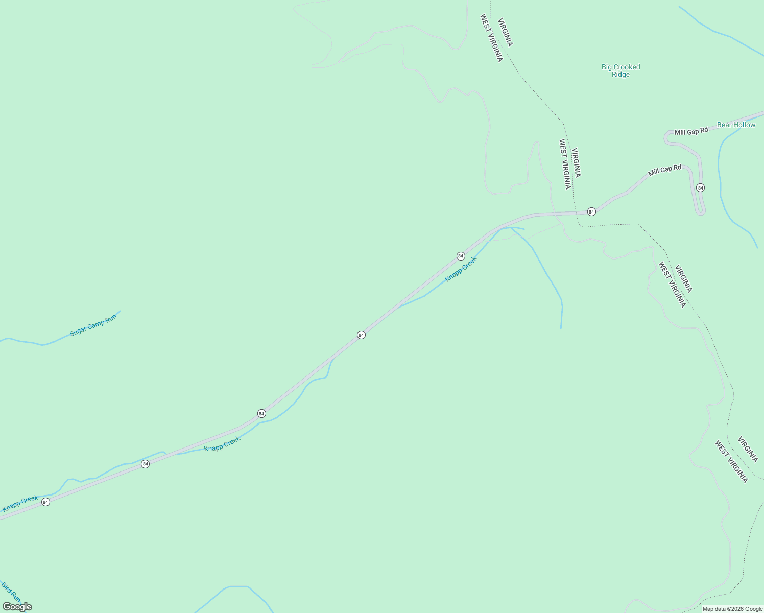 map of restaurants, bars, coffee shops, grocery stores, and more near West Virginia 84 in Dunmore