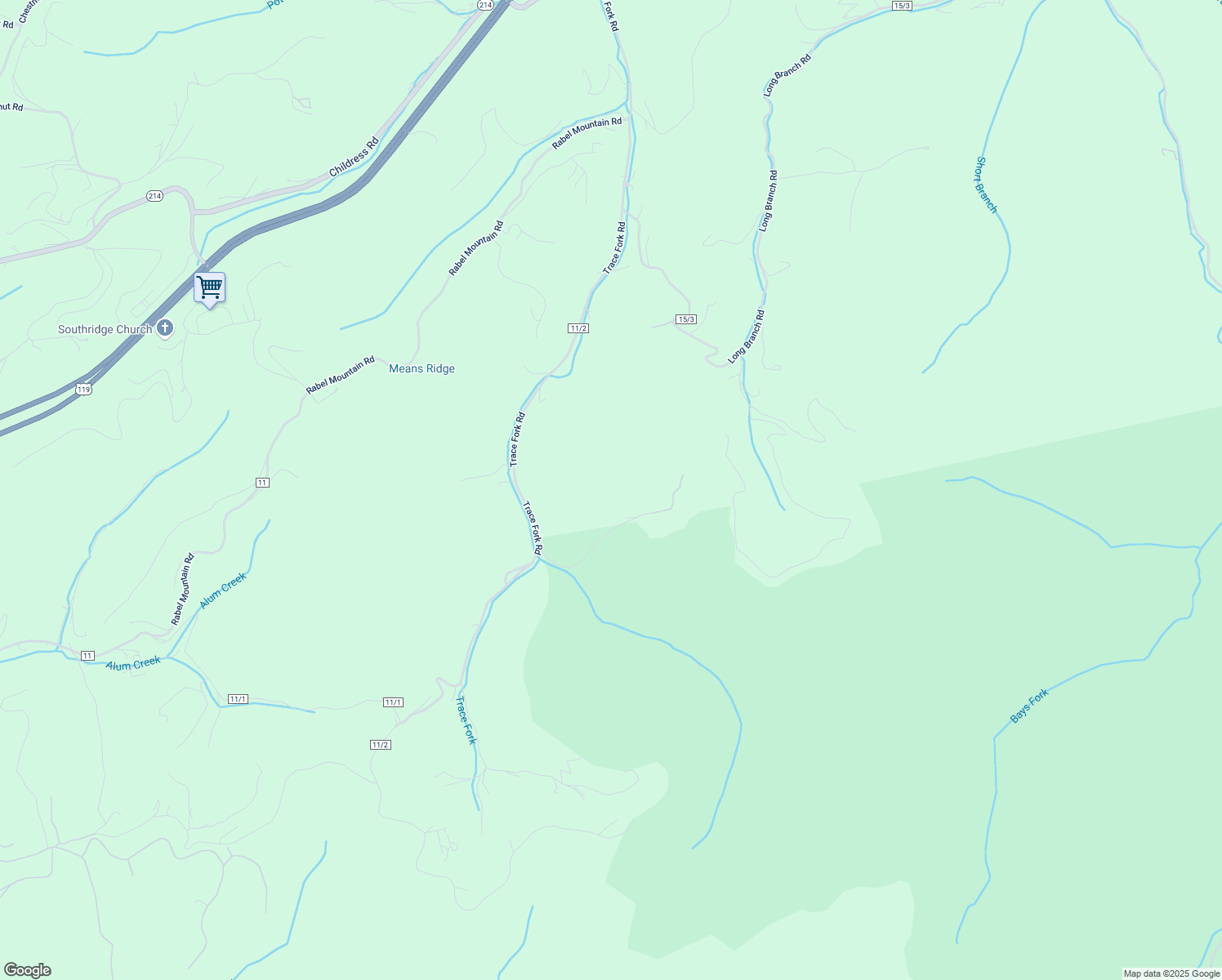 map of restaurants, bars, coffee shops, grocery stores, and more near 347 McGhee Drive in South Charleston