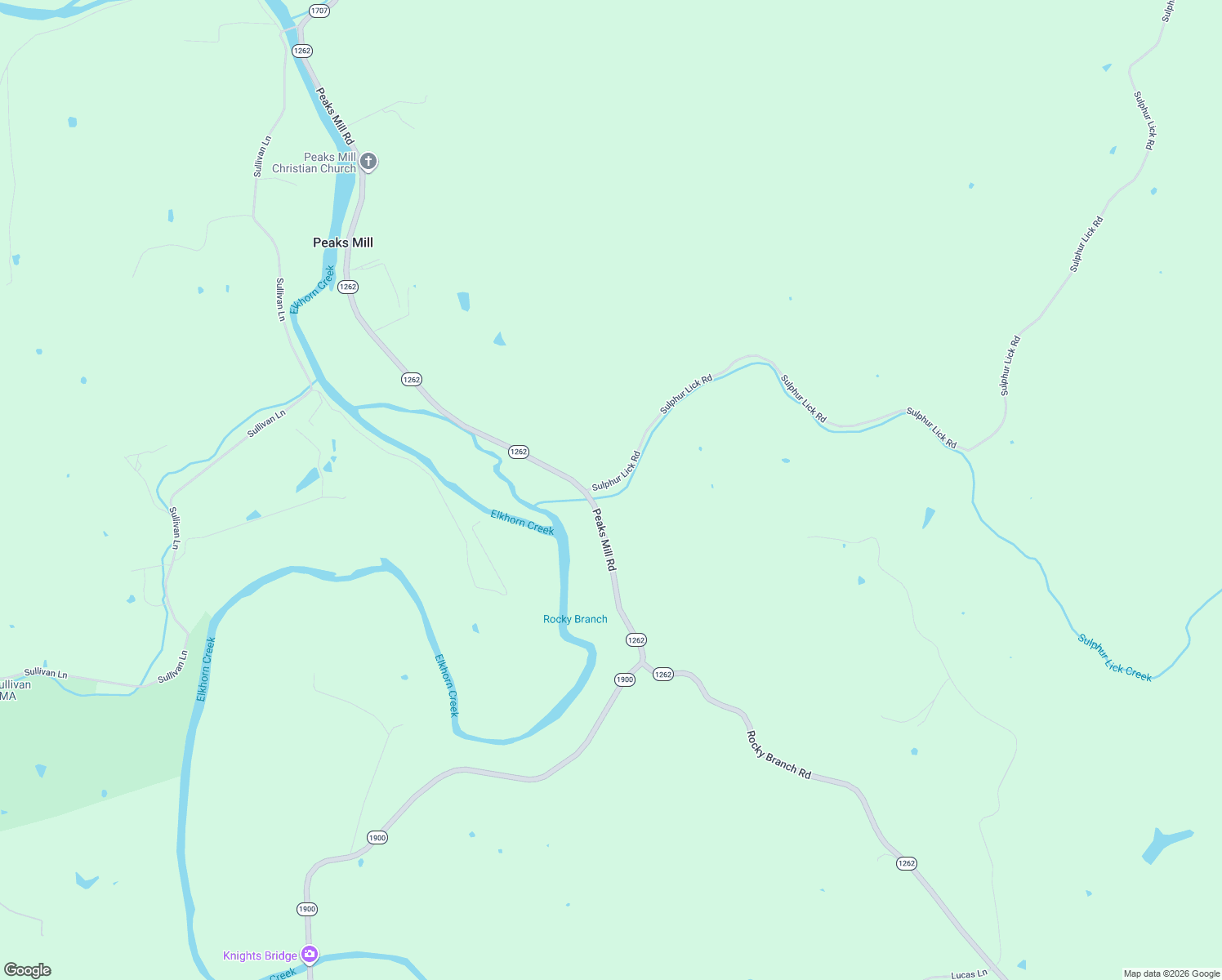 map of restaurants, bars, coffee shops, grocery stores, and more near 53 Sulphur Lick Road in Frankfort