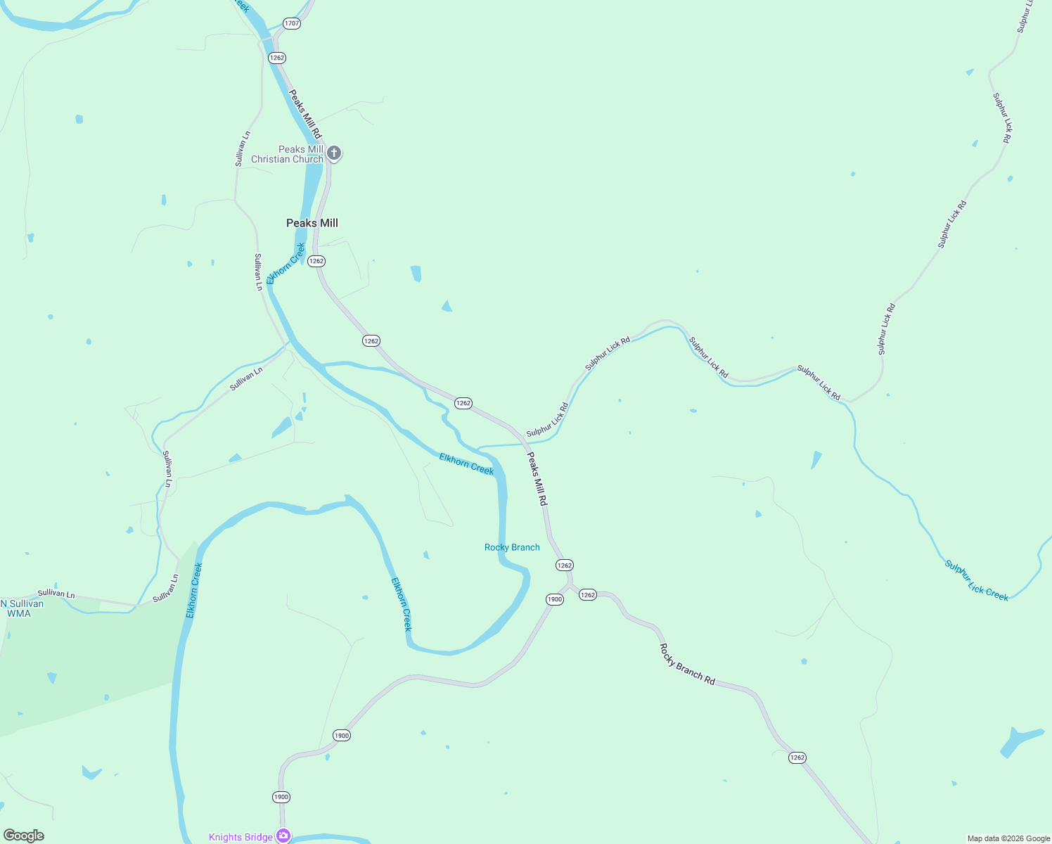 map of restaurants, bars, coffee shops, grocery stores, and more near 53 Sulphur Lick Road in Frankfort
