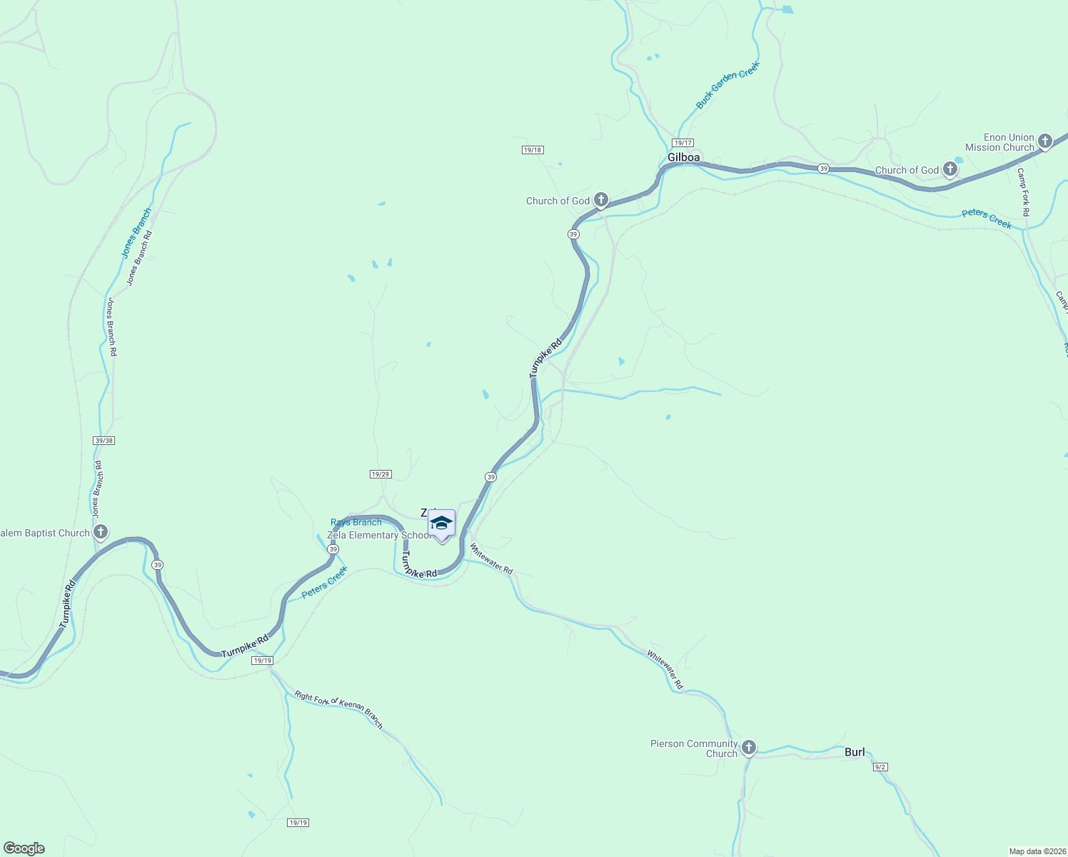 map of restaurants, bars, coffee shops, grocery stores, and more near 515 Main Street in Summersville