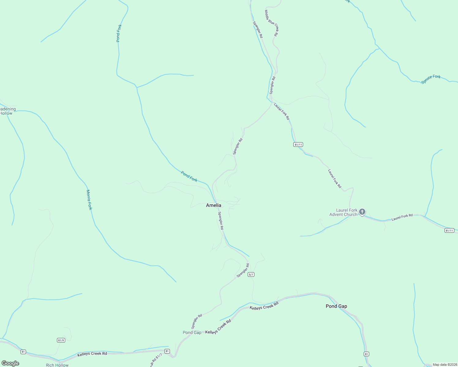 map of restaurants, bars, coffee shops, grocery stores, and more near 101-299 Silverthorne Lane in Pond Gap