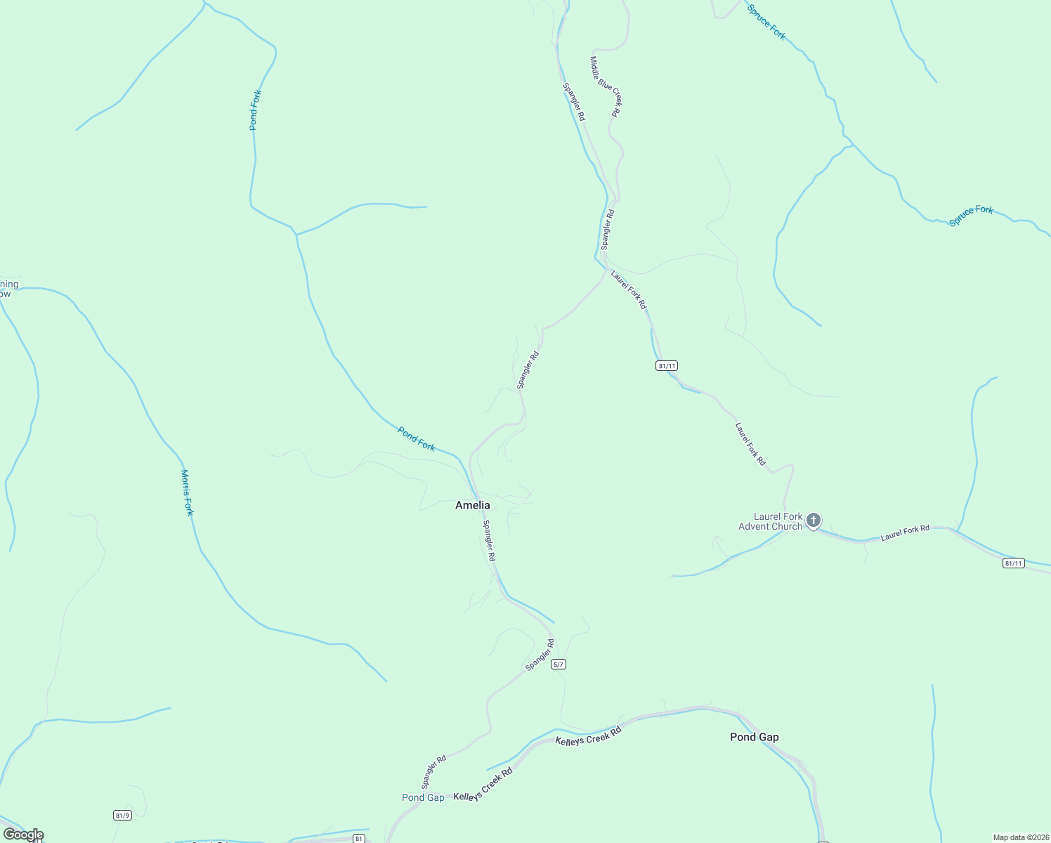 map of restaurants, bars, coffee shops, grocery stores, and more near 101 Silverthorne Lane in Pond Gap
