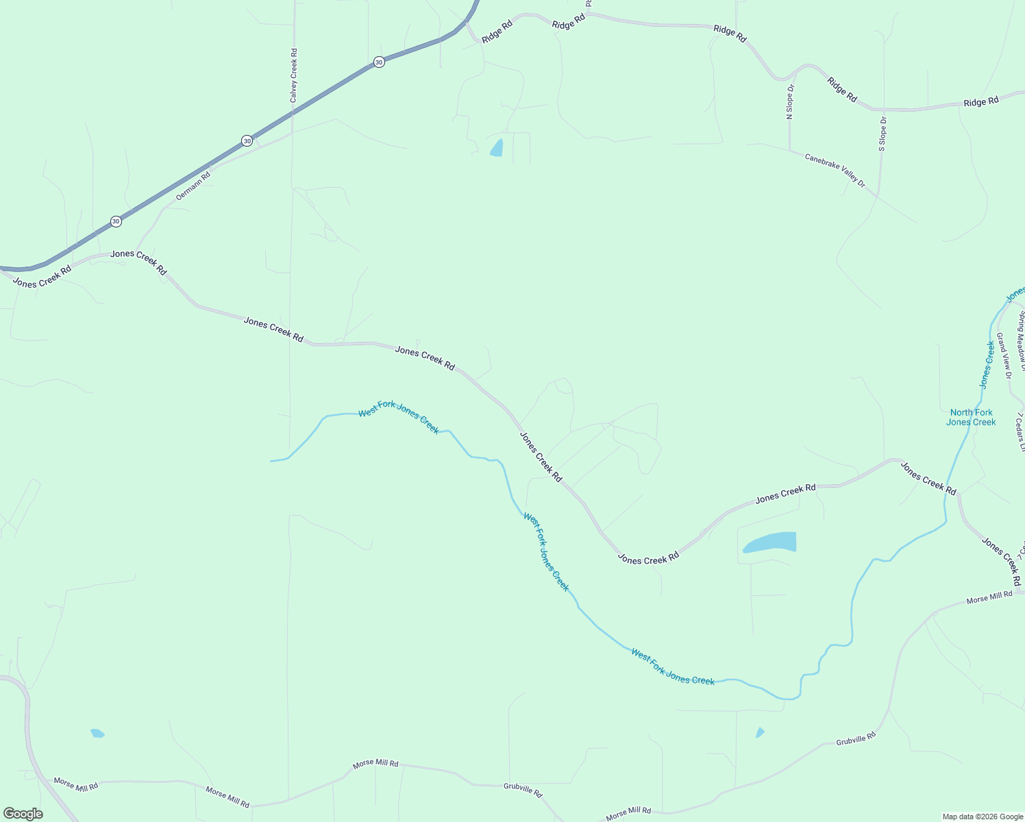 map of restaurants, bars, coffee shops, grocery stores, and more near 9765 Jones Creek Road in Dittmer