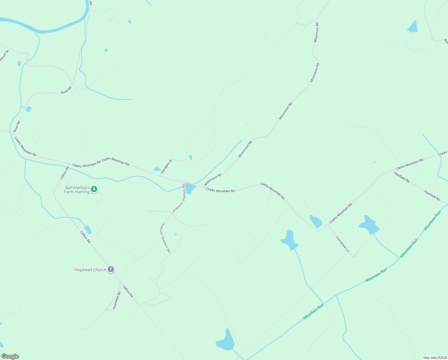 map of restaurants, bars, coffee shops, grocery stores, and more near 8059 Moormont Road in Rapidan