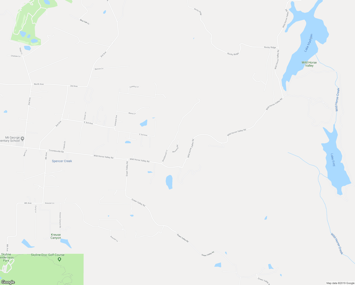 map of restaurants, bars, coffee shops, grocery stores, and more near 1019 Mustang Road in Napa