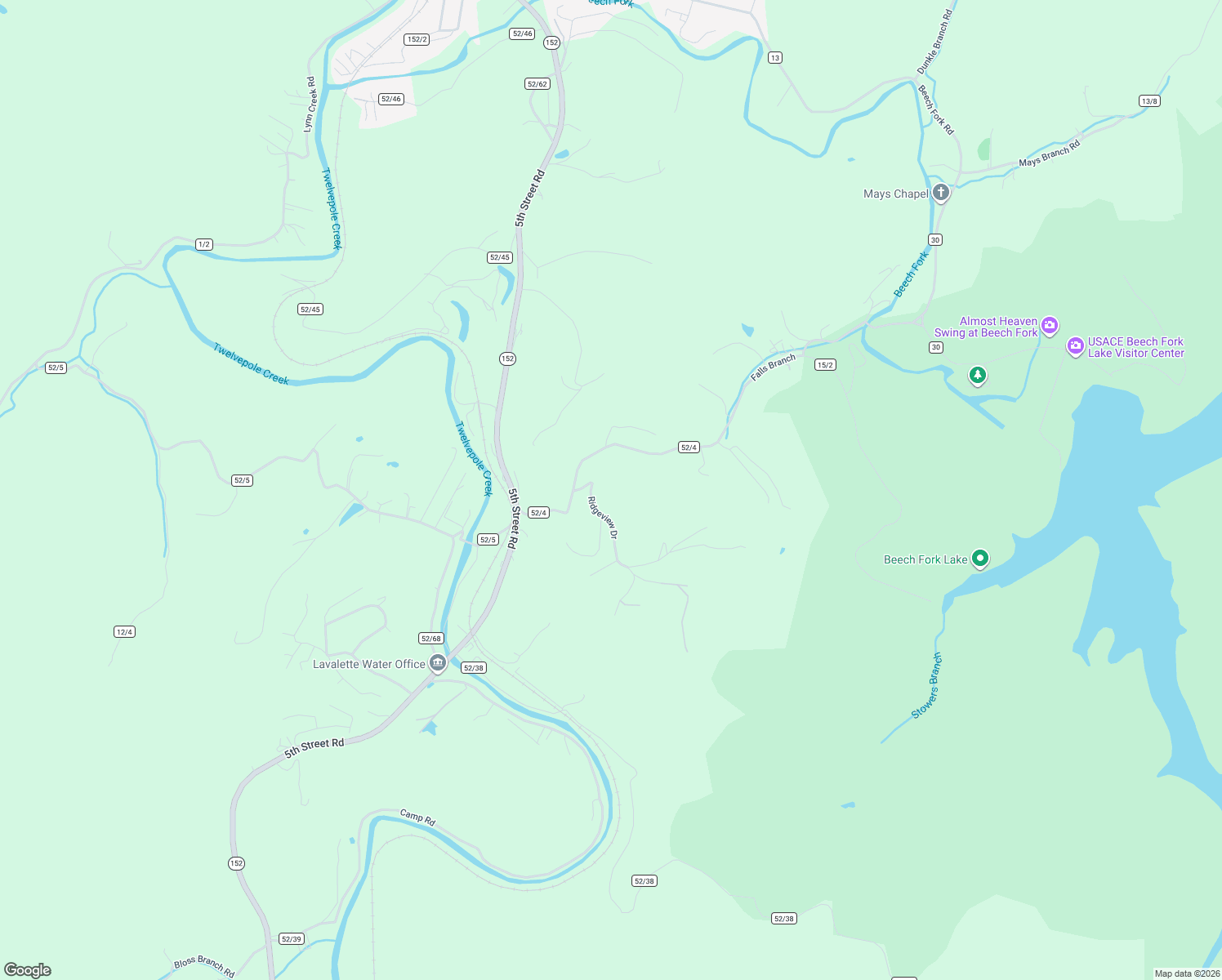 map of restaurants, bars, coffee shops, grocery stores, and more near 295 Ridgeview Drive in Lavalette