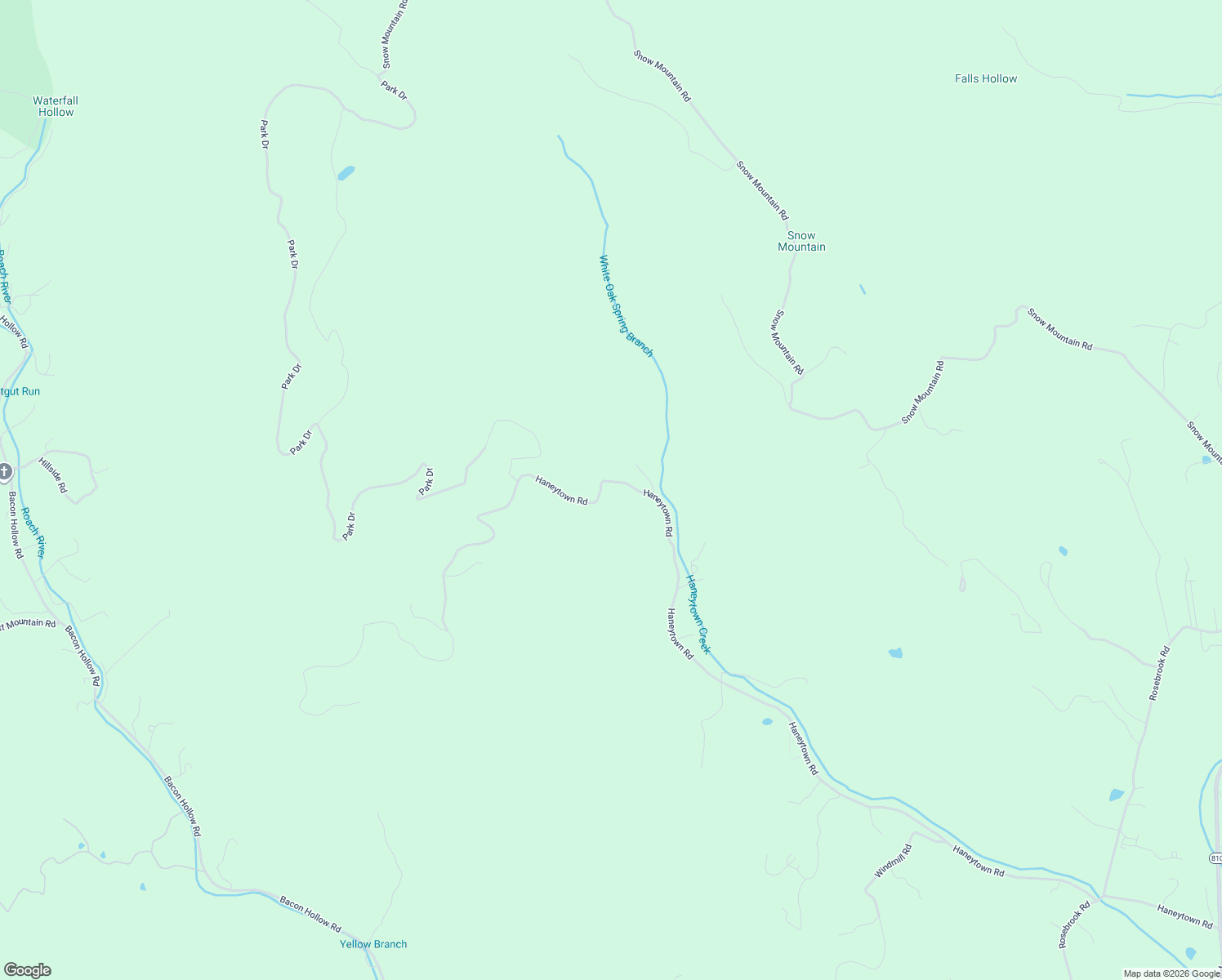 map of restaurants, bars, coffee shops, grocery stores, and more near 2377 Haneytown Road in Stanardsville