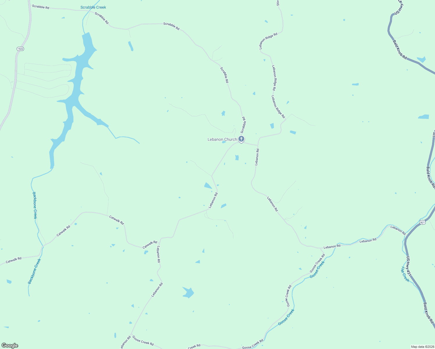 map of restaurants, bars, coffee shops, grocery stores, and more near 2401 Lebanon Road in Bagdad