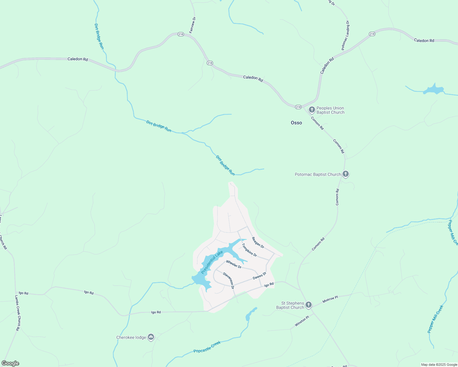 map of restaurants, bars, coffee shops, grocery stores, and more near 8103 Reagan Drive in King George