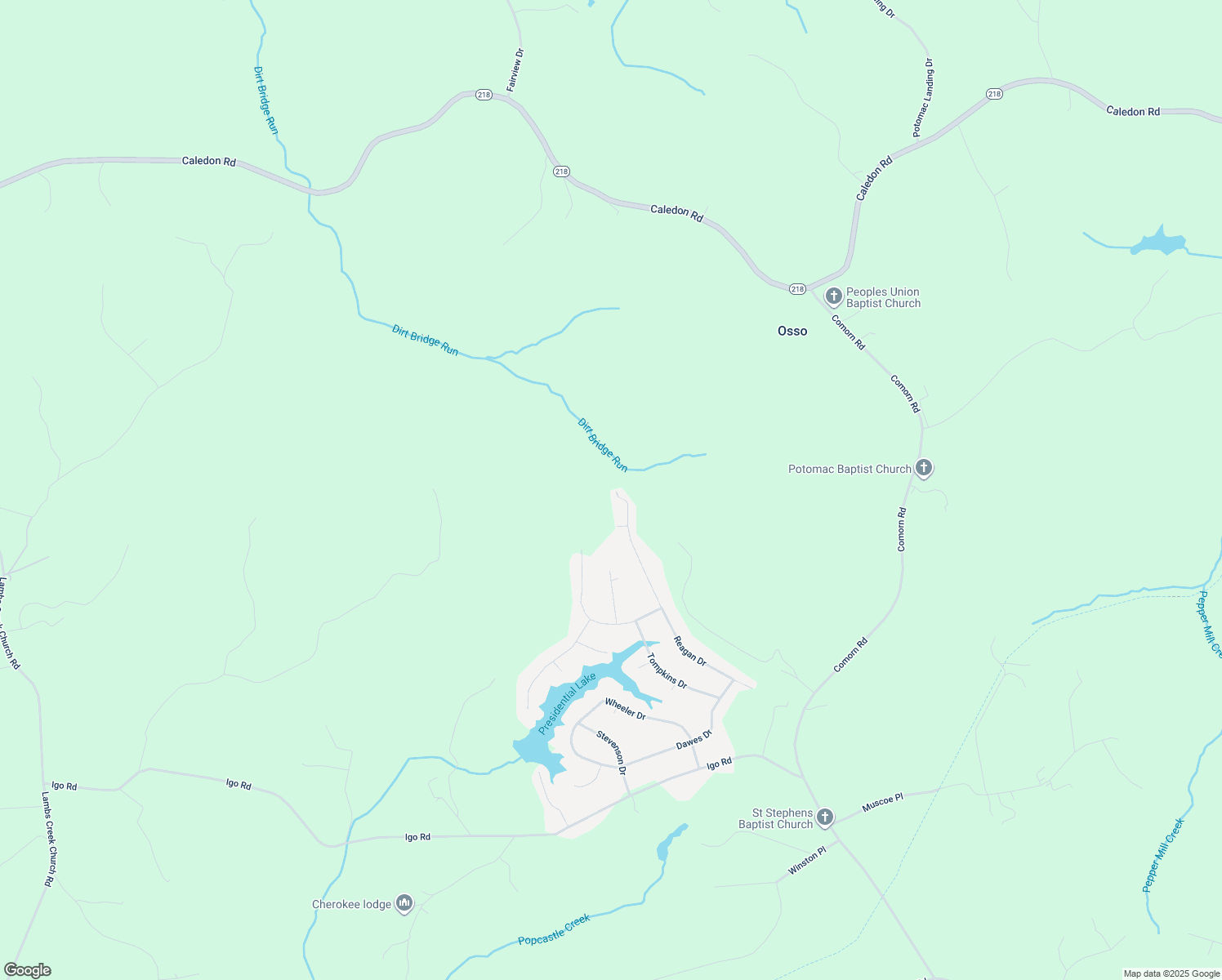 map of restaurants, bars, coffee shops, grocery stores, and more near 8103 Reagan Drive in King George
