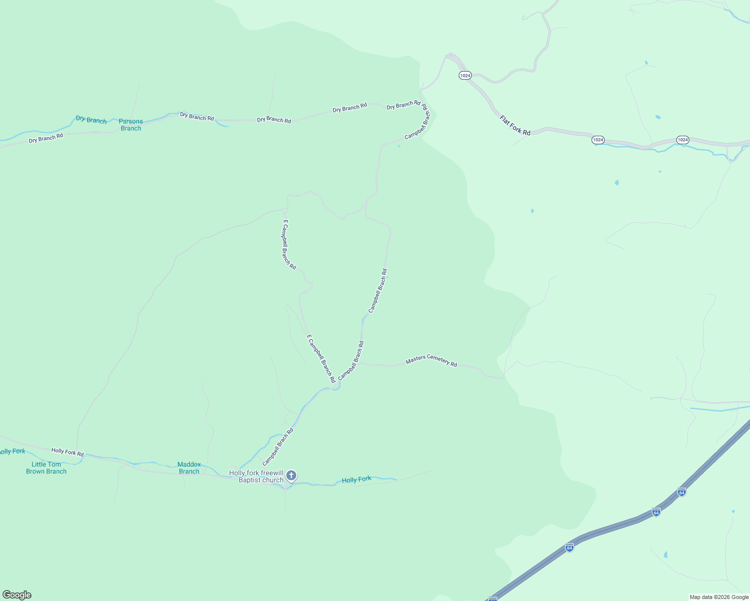 map of restaurants, bars, coffee shops, grocery stores, and more near Campbell Brach Road in Rowan County