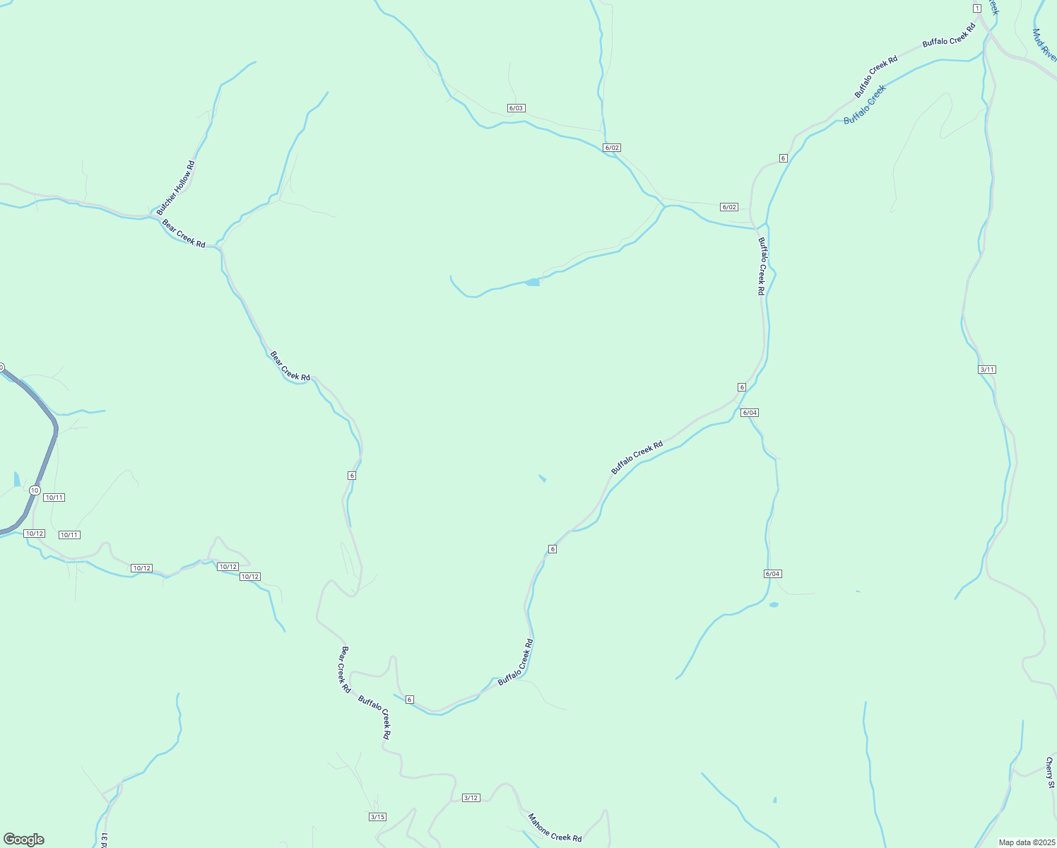map of restaurants, bars, coffee shops, grocery stores, and more near 613 Buffalo Creek Road in West Hamlin