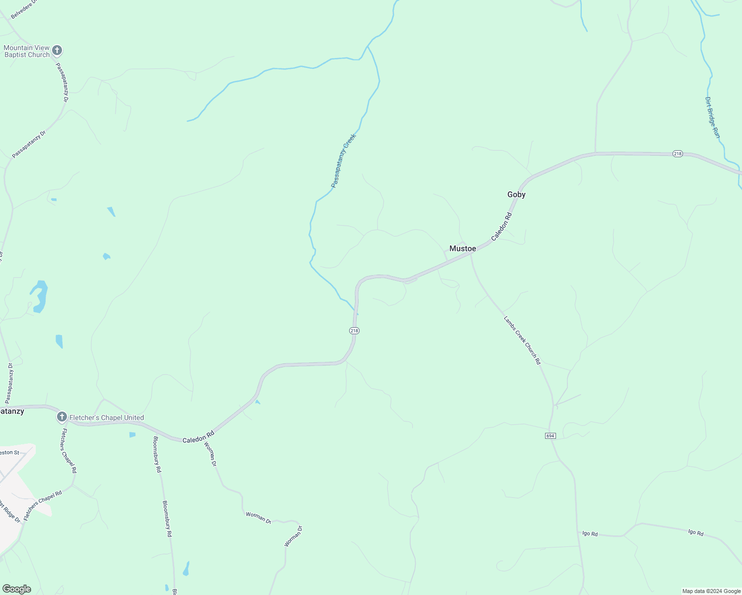 map of restaurants, bars, coffee shops, grocery stores, and more near 3268 Ford Lane in King George