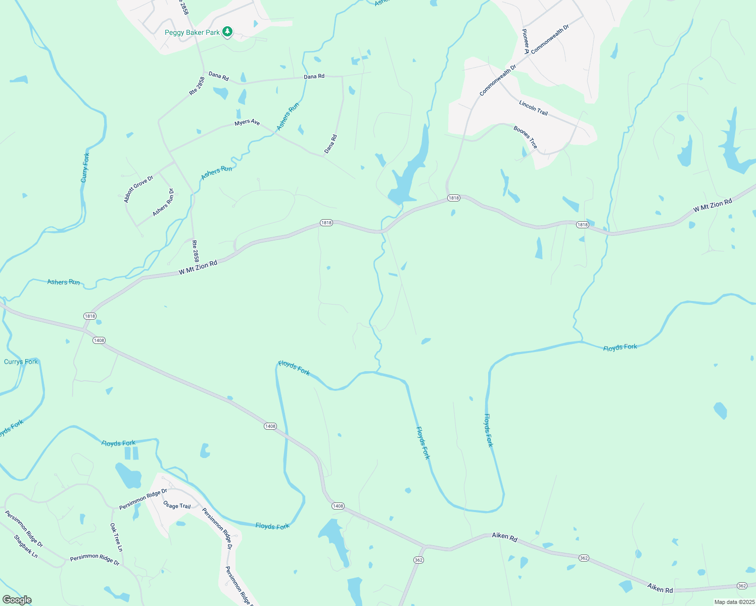 map of restaurants, bars, coffee shops, grocery stores, and more near 8250 Speer Lane in Crestwood