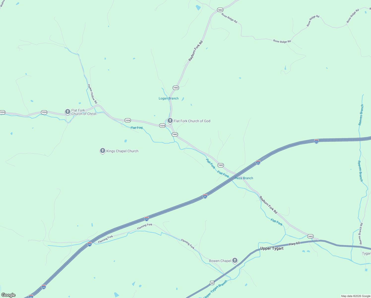 map of restaurants, bars, coffee shops, grocery stores, and more near Maddox Lane in Carter County