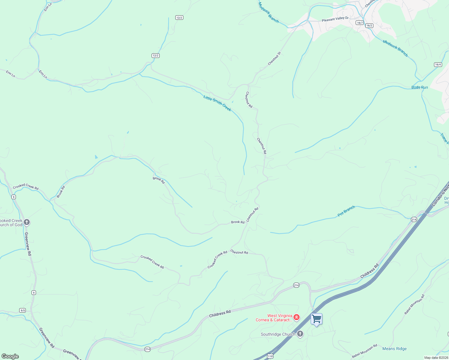 map of restaurants, bars, coffee shops, grocery stores, and more near Newcomer Road Ridge Estates in Charleston