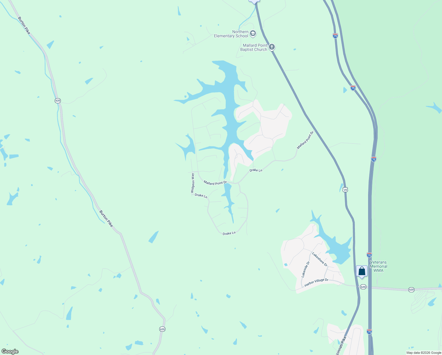 map of restaurants, bars, coffee shops, grocery stores, and more near 330-406 Mallard Point Drive in Georgetown