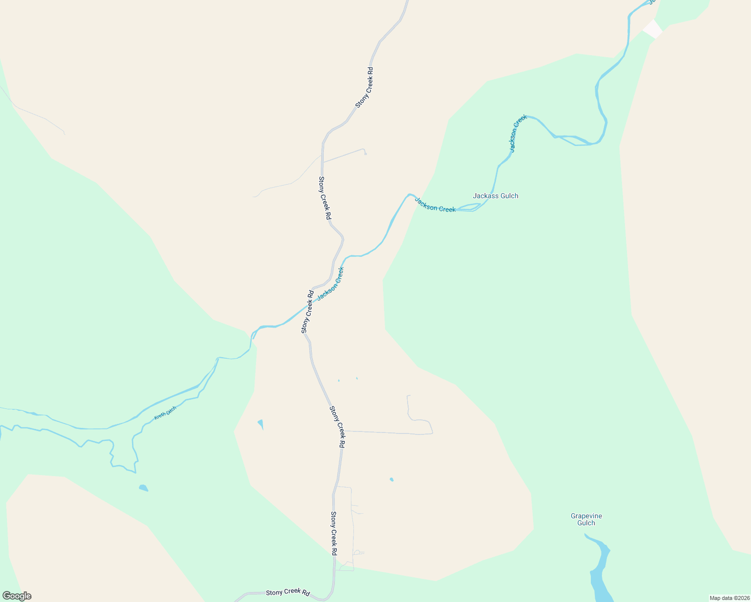 map of restaurants, bars, coffee shops, grocery stores, and more near 7220 Stony Creek Road in Ione