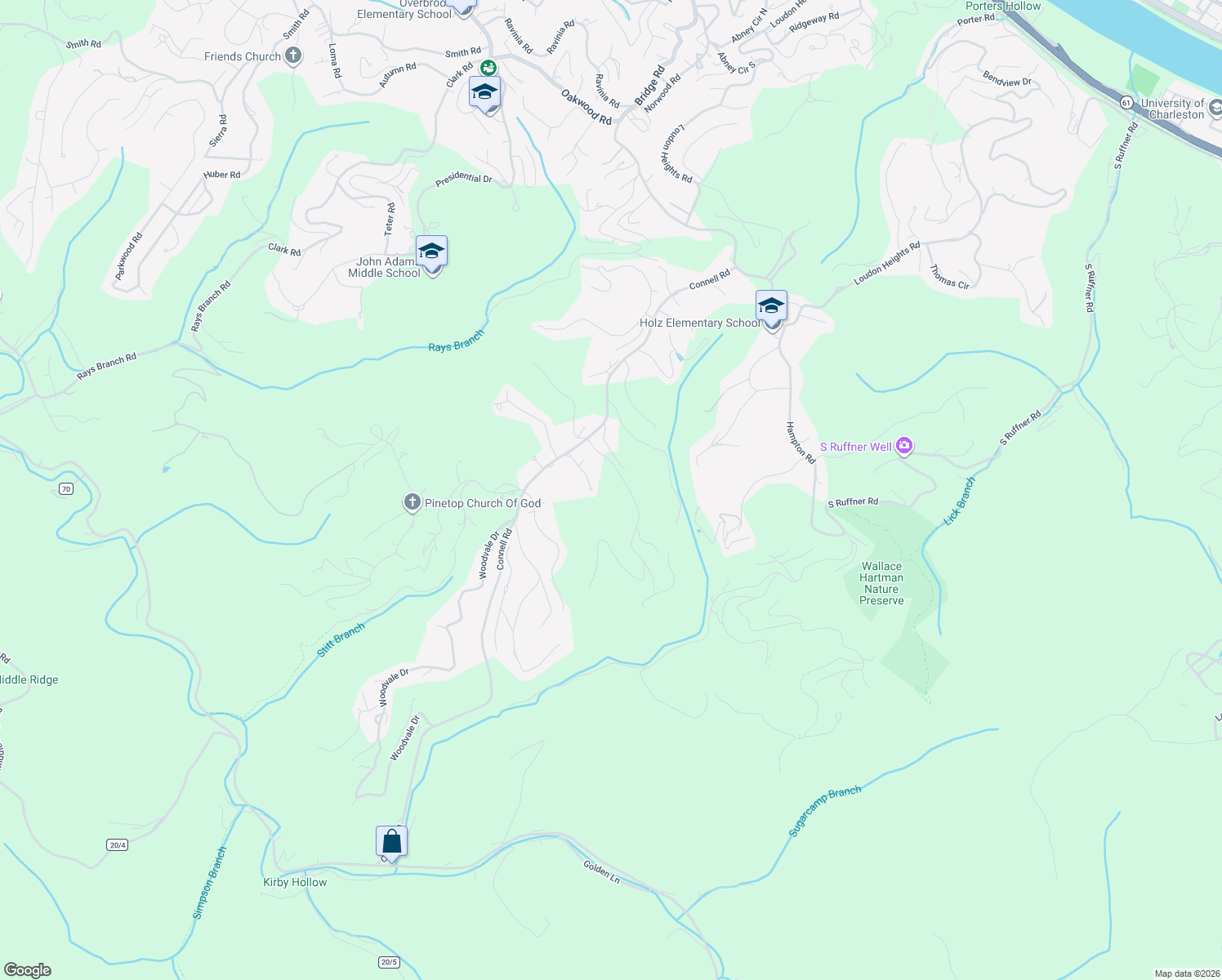 map of restaurants, bars, coffee shops, grocery stores, and more near 2 Jamestown Rd in Charleston