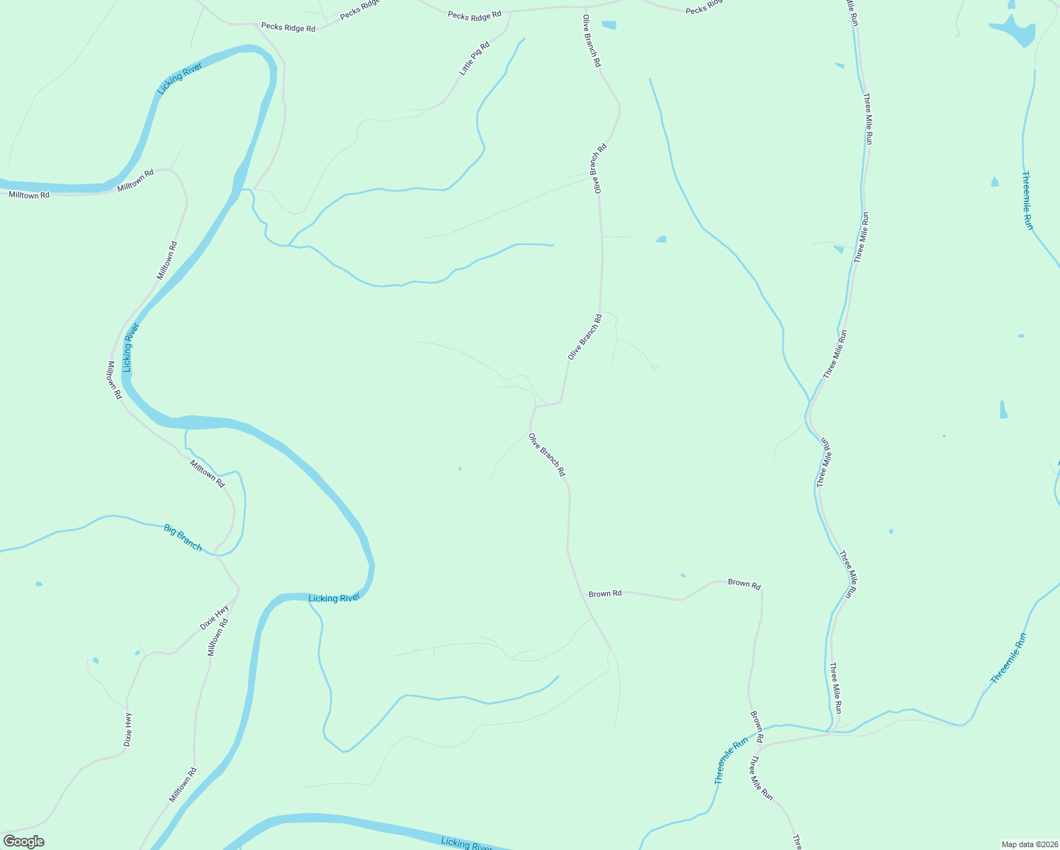 map of restaurants, bars, coffee shops, grocery stores, and more near 1574 Olive Branch Road in Flemingsburg