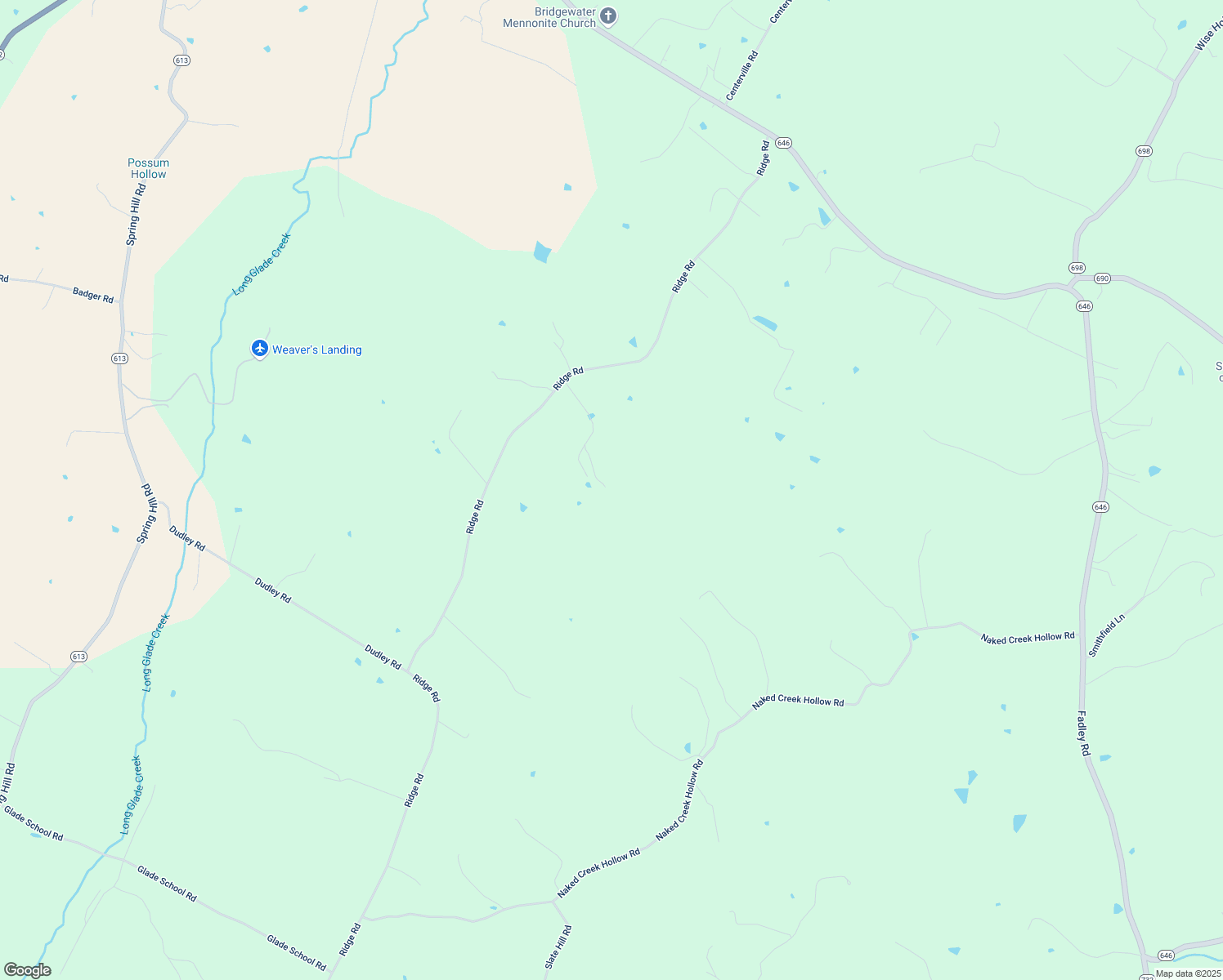 map of restaurants, bars, coffee shops, grocery stores, and more near 1477 Ridge Road in Bridgewater