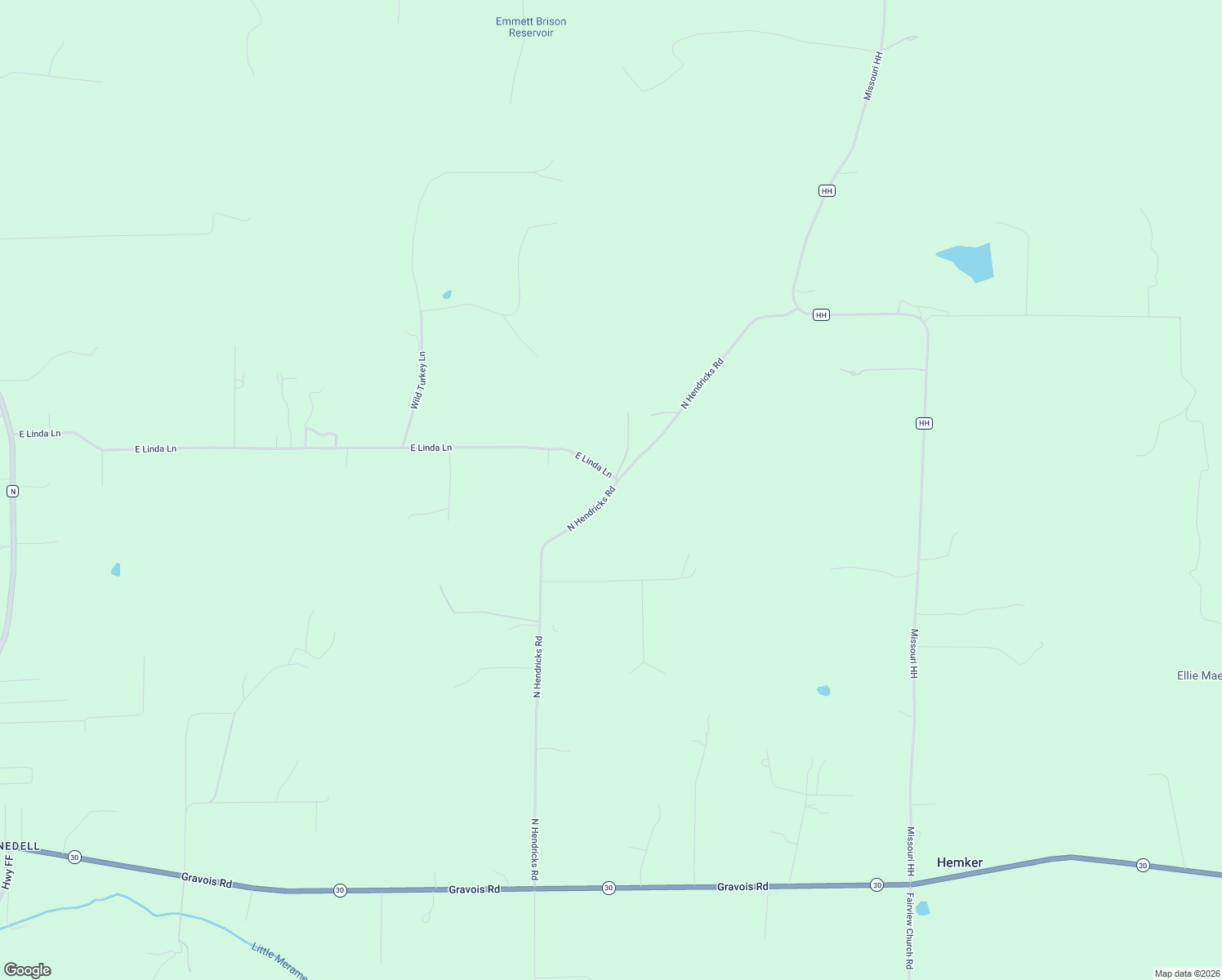 map of restaurants, bars, coffee shops, grocery stores, and more near 1603 North Hendricks Road in Robertsville