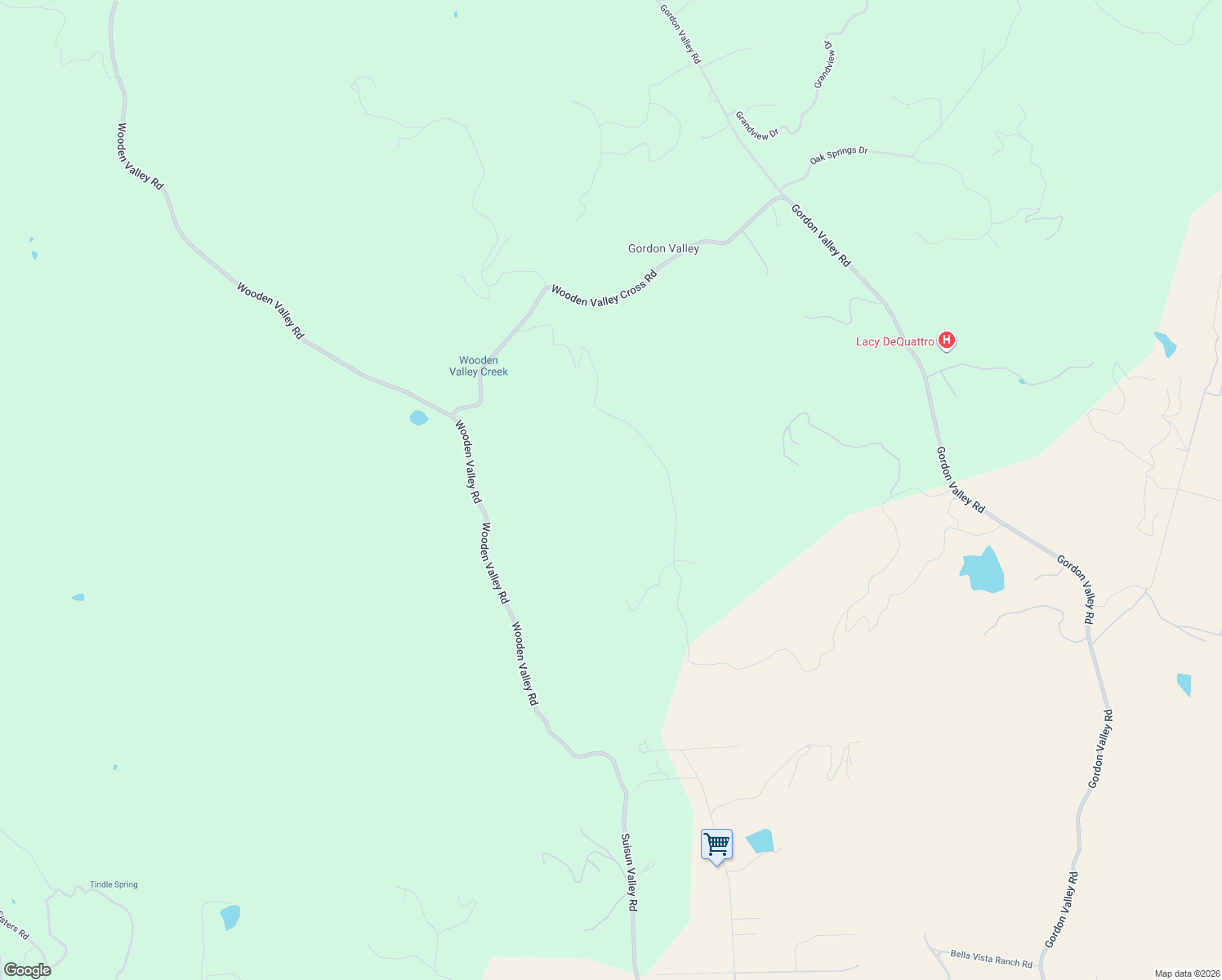 map of restaurants, bars, coffee shops, grocery stores, and more near 25 Quail Ridge Drive in Napa