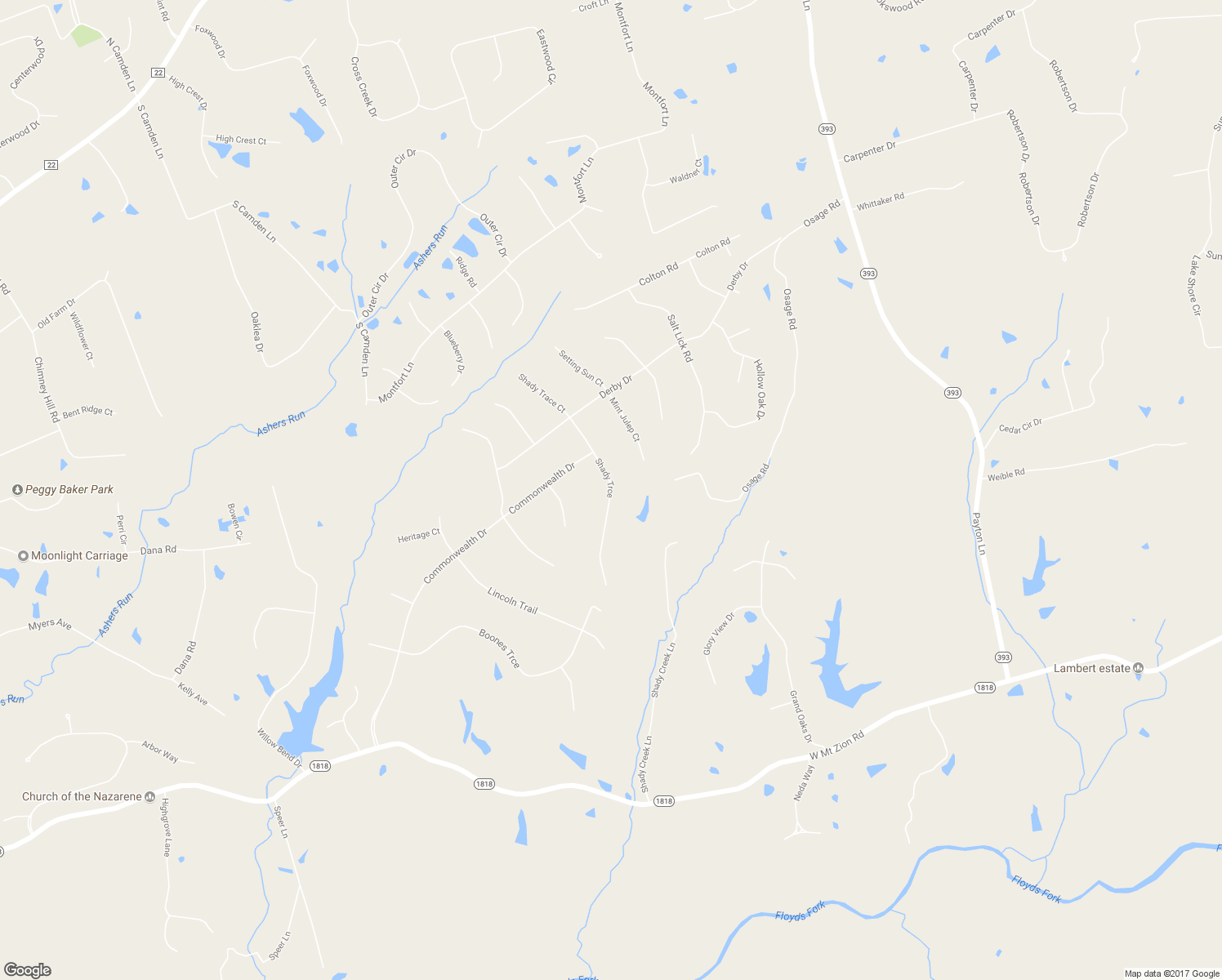 map of restaurants, bars, coffee shops, grocery stores, and more near 3012 Shady Trce in Crestwood