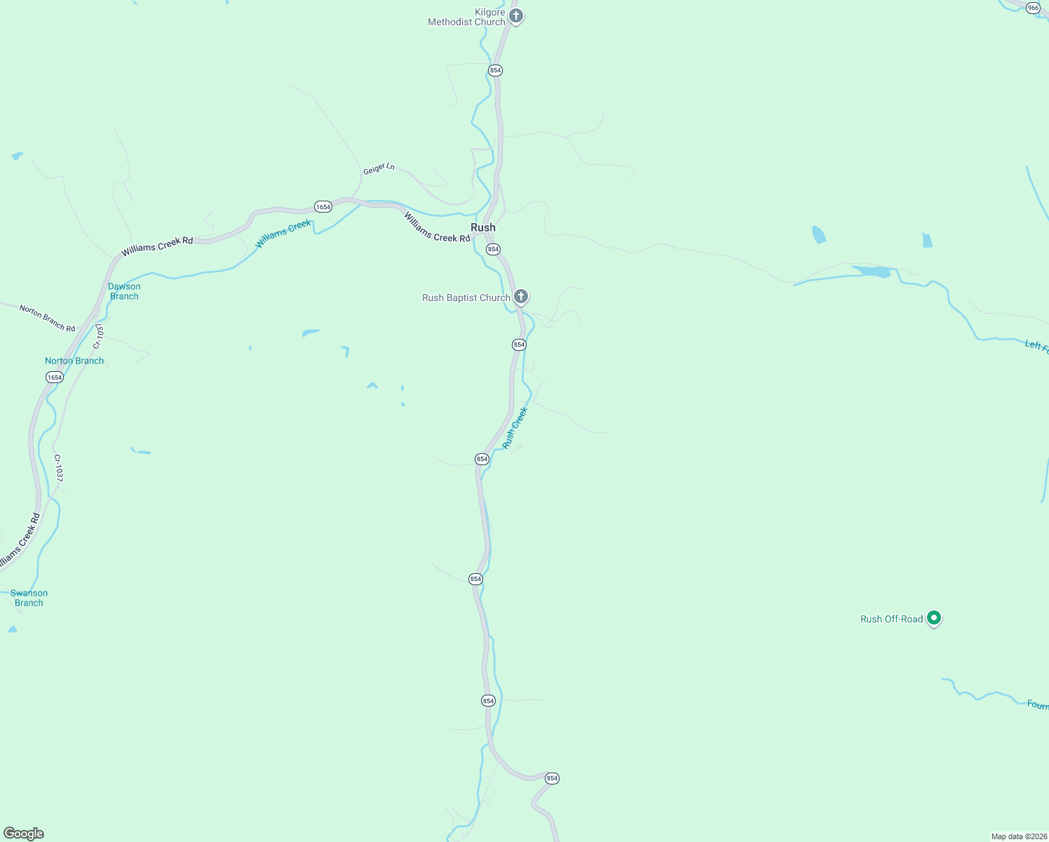 map of restaurants, bars, coffee shops, grocery stores, and more near 2700-2738 Needmore Hollow Road in Rush