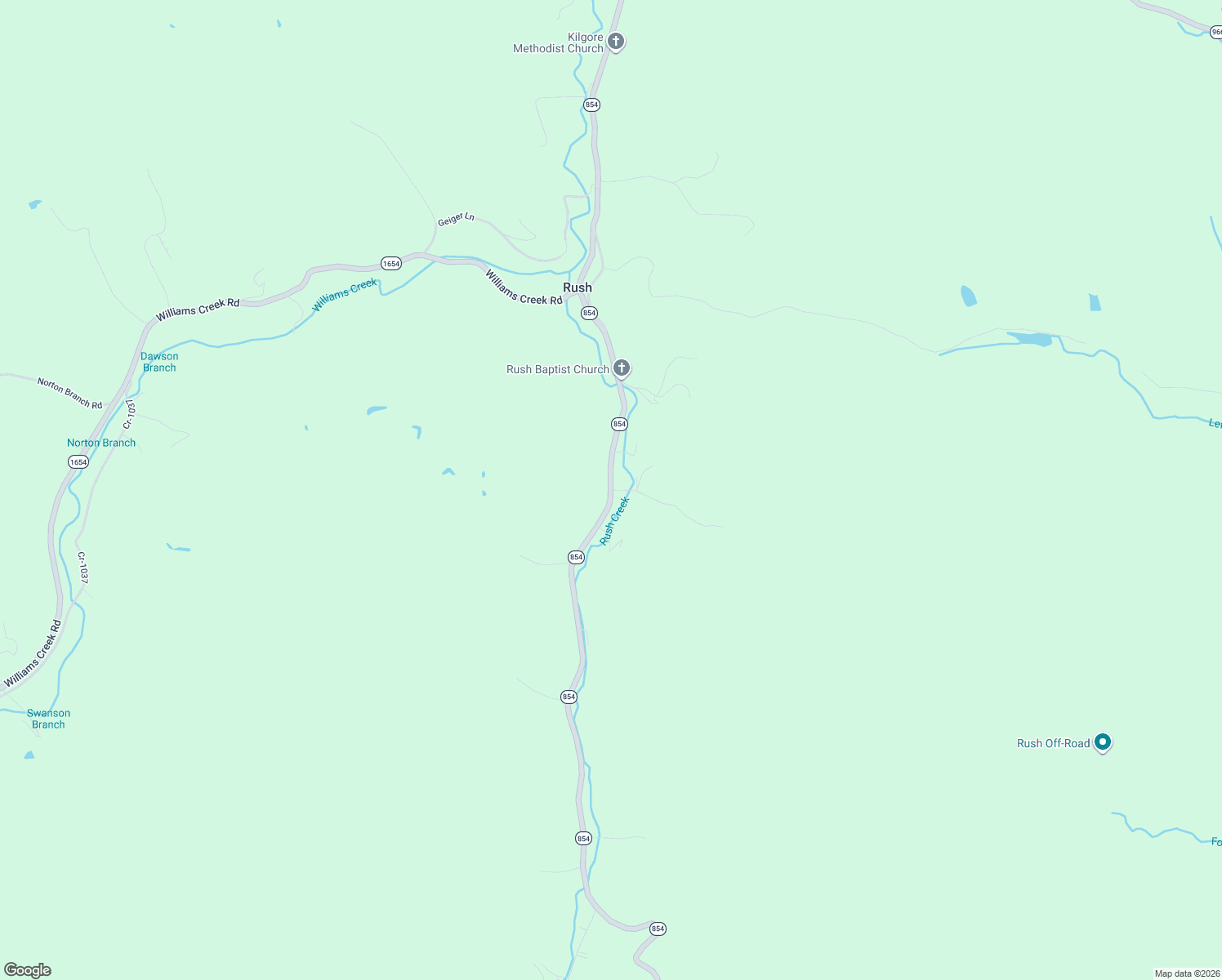 map of restaurants, bars, coffee shops, grocery stores, and more near 2700 Needmore Hollow Road in Rush