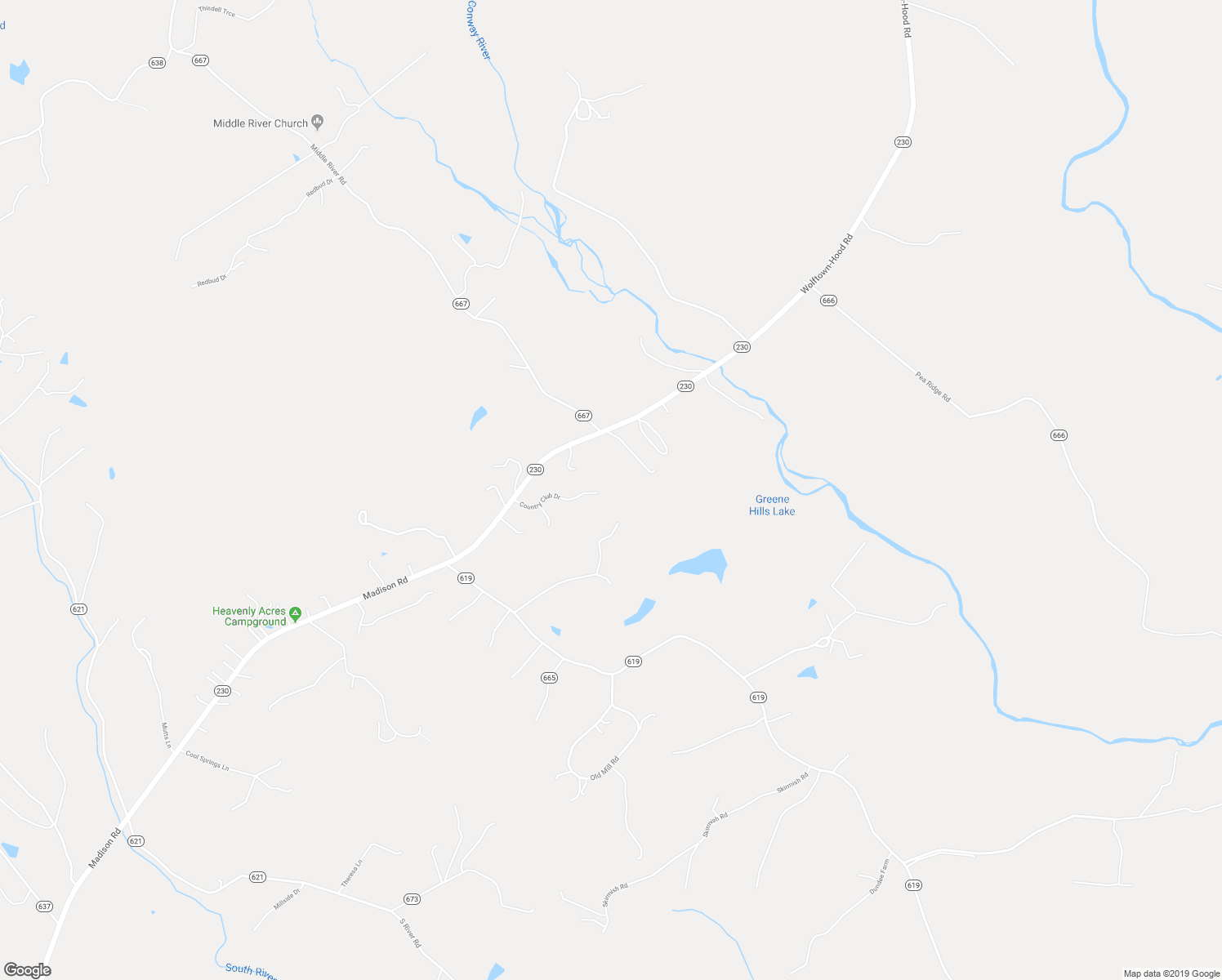 map of restaurants, bars, coffee shops, grocery stores, and more near 267 Country Club Drive in Stanardsville