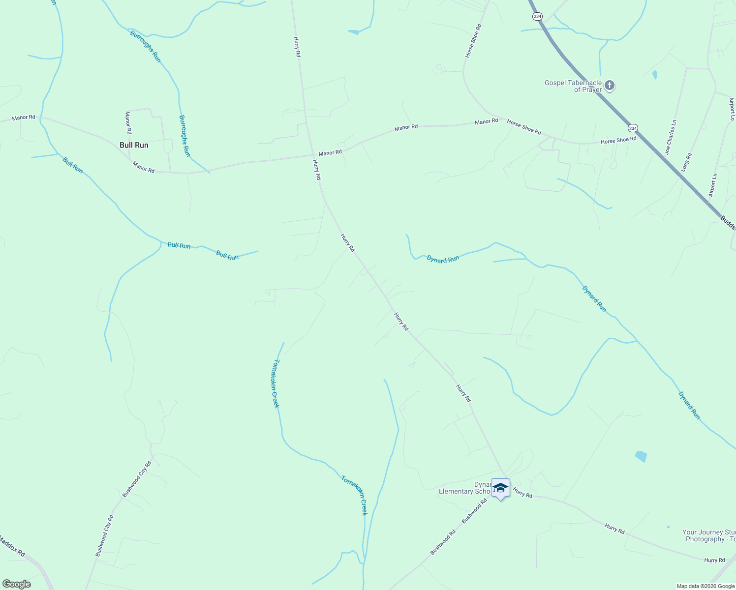 map of restaurants, bars, coffee shops, grocery stores, and more near 24027 Hurry Road in Chaptico