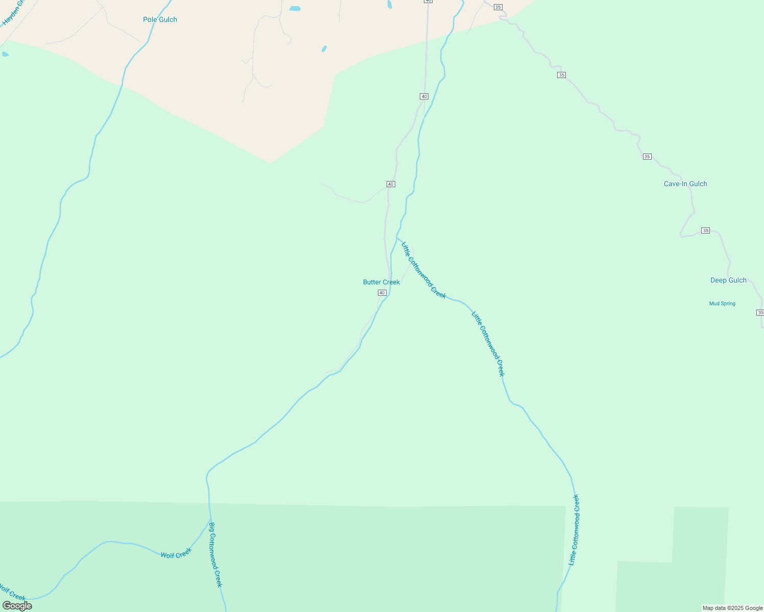 map of restaurants, bars, coffee shops, grocery stores, and more near 2020 County Road 40 in Cotopaxi